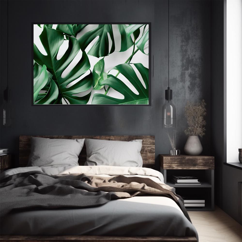 B2サイズ（約51x73cm）】【lh-poster-4679】植物 グリーン 葉っぱ 観葉