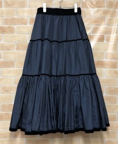 Vermeerist BEAMS フェルメリスト ビームス ティアードスカート ネイビー S