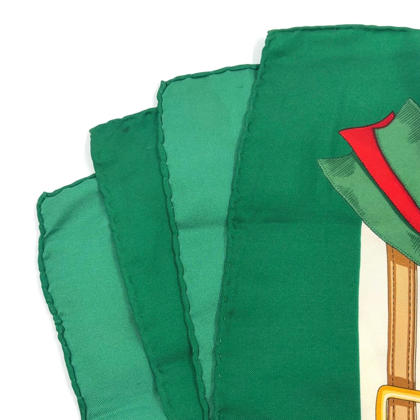 GUCCI 馬具 大判 シルク グリーン スカーフ - メルカリ