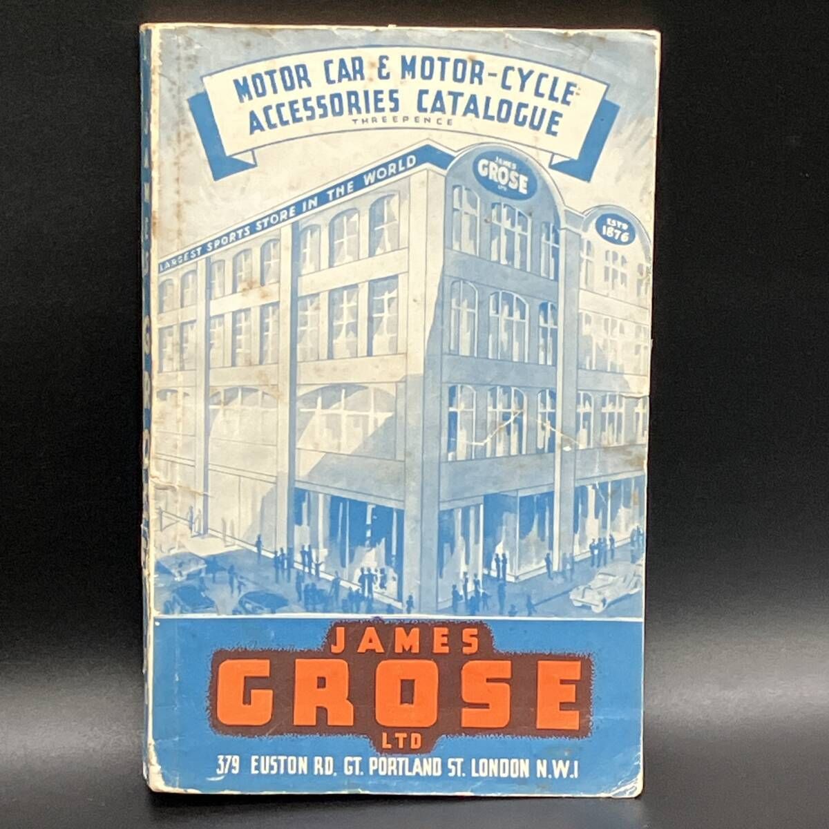 ビンテージ JAMES GROSE モーターサイクル カタログ 1950年代 英国 ライダース ジェームス グロース JACKROSE ルイス レザーズ