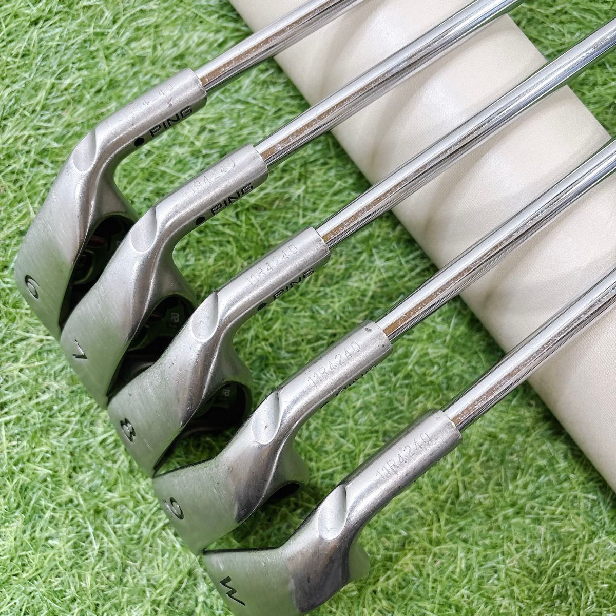 ピン G20 メンズゴルフ アイアン 5本セット 黒ドット フレックスS 右