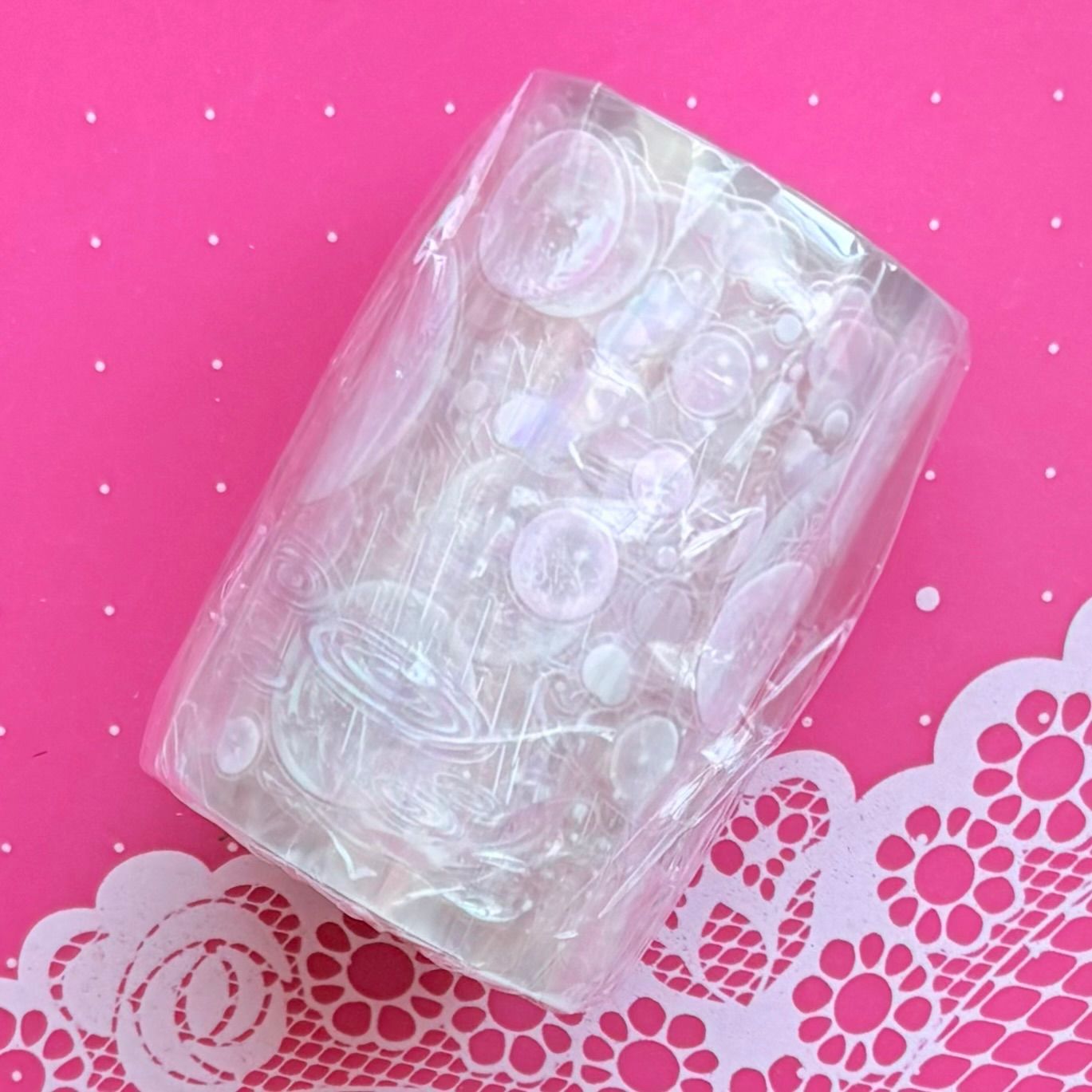 贝壳光 6cm×5.1mm ダイカット 雨雪霏霏粉 海外マスキングテープ 雪の