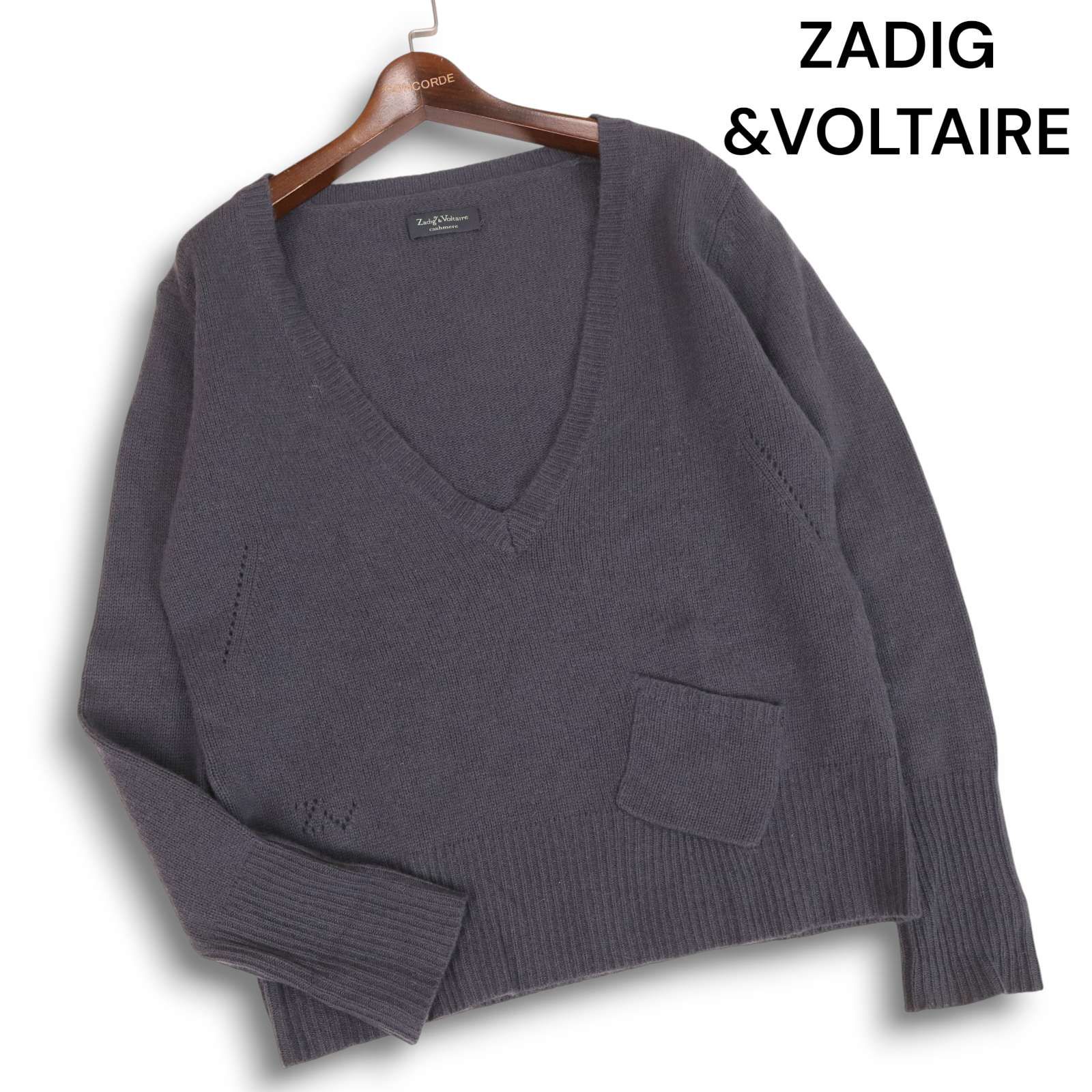 ZADIG&VOLTAIRE ザディグエヴォルテール 秋冬 CROWN☆ カシミヤ100% V