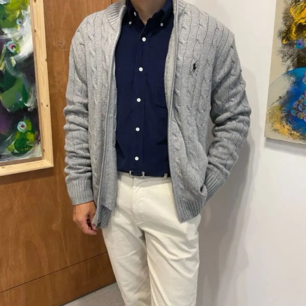 POLO RALPH LAUREN ポロラルフローレン ケーブルニット ジップアップ