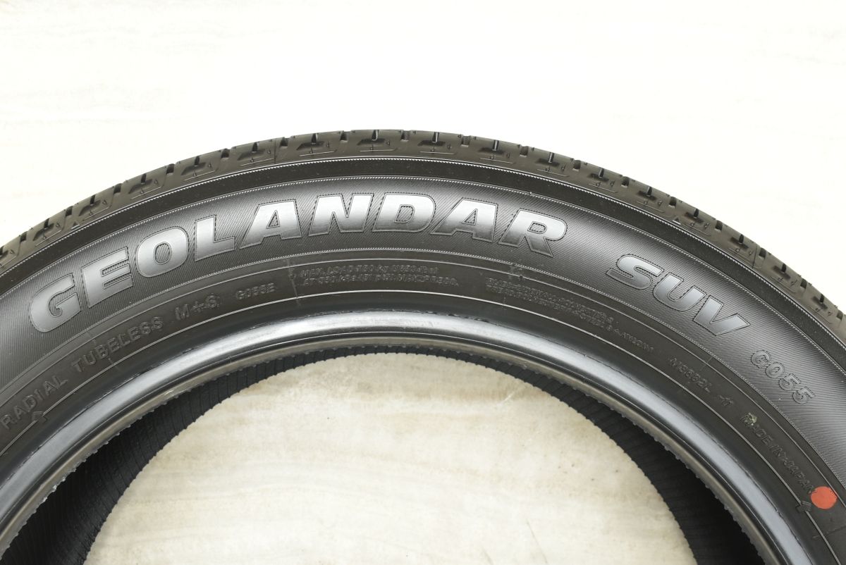  新車外し 製 ヨコハマ ジオランダー SUV G 055 225 55 R 18 ZR V エクストレイル エルグランド フォレスター アウトランダー バリ溝 18インチ サマータイヤ ノーマルタイヤ
