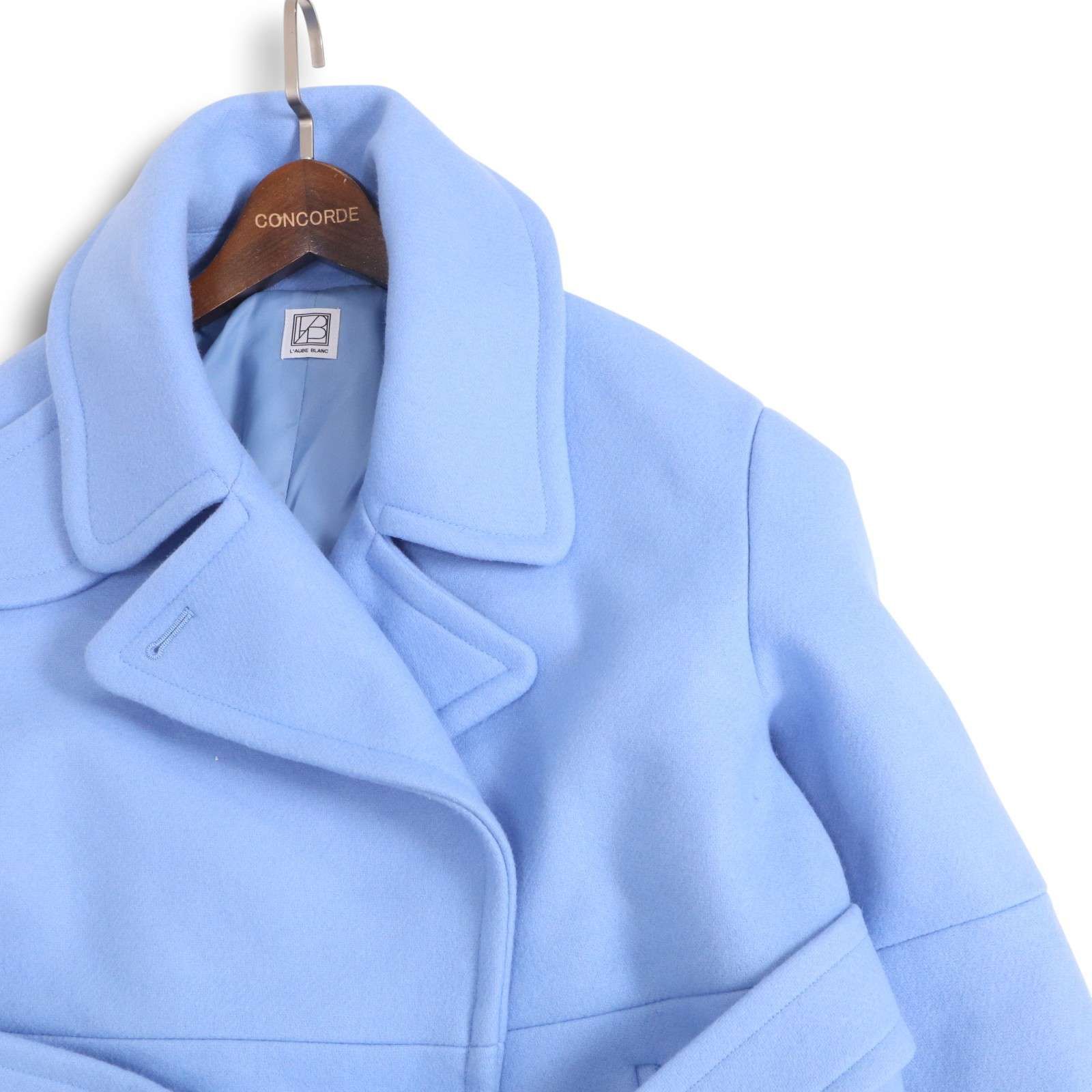 美品 23AW】L'AUBE BLANC ローブブラン 【Double-breasted Wool coat