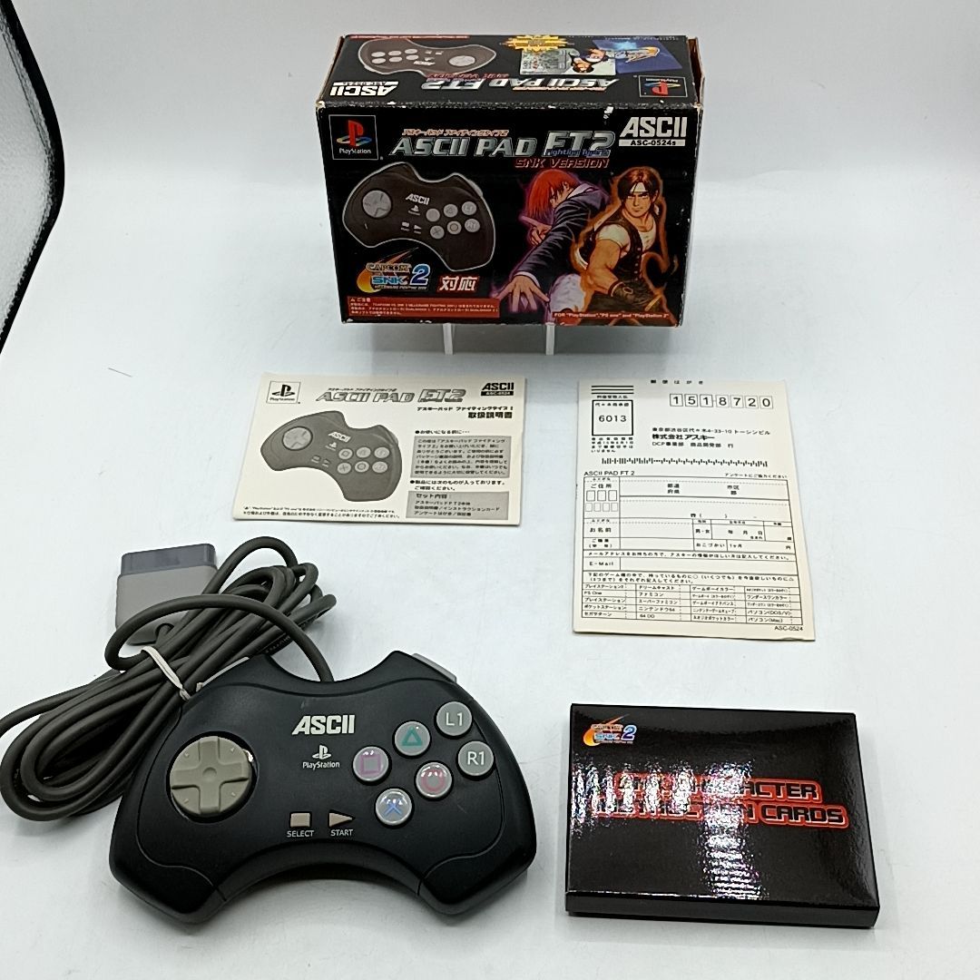 動作品 PS 2用 ASCII PAD FT 2 SNK Version 箱 説明書 カード付属 アスキーパッドエフティー2 エスエヌケイバージョン Playstation プレステ