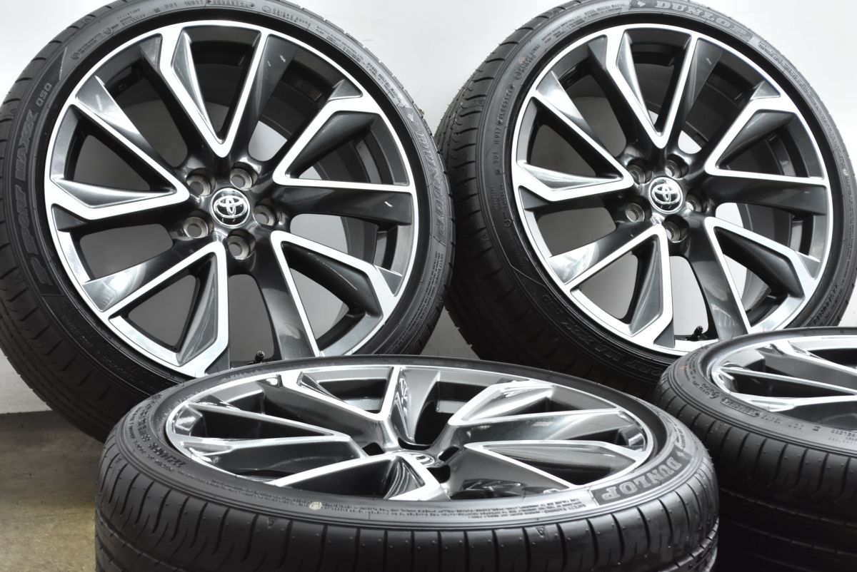 新車外し トヨタ カローラスポーツ GZ 18 in 8 J 40 PCD 100 ダンロップ SP スポーツマックス 050 225 R ツーリング バリ溝