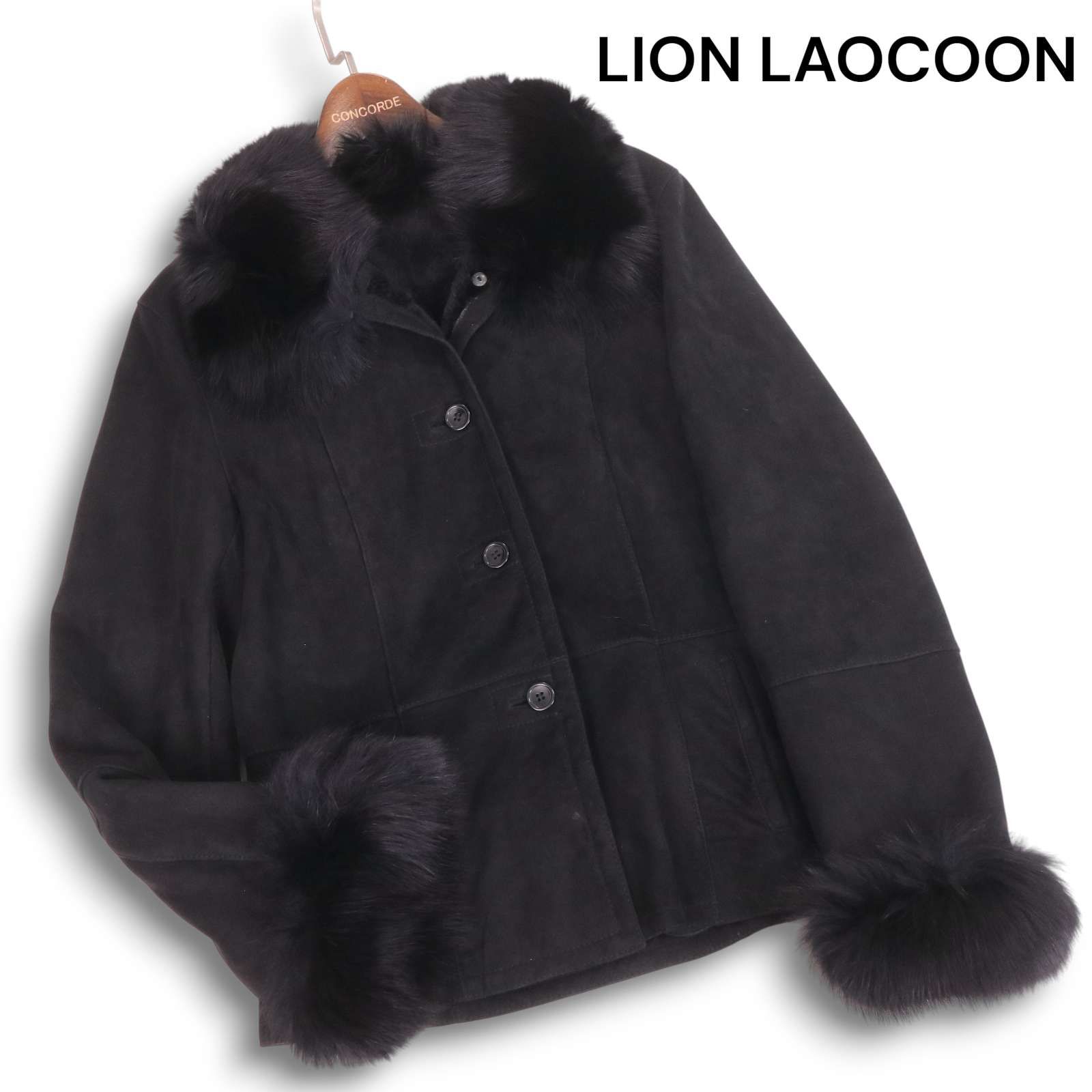 LIOOCN 東欧商会 秋冬 羊毛皮☆ リアル ムートン ジャケット コート Sz  