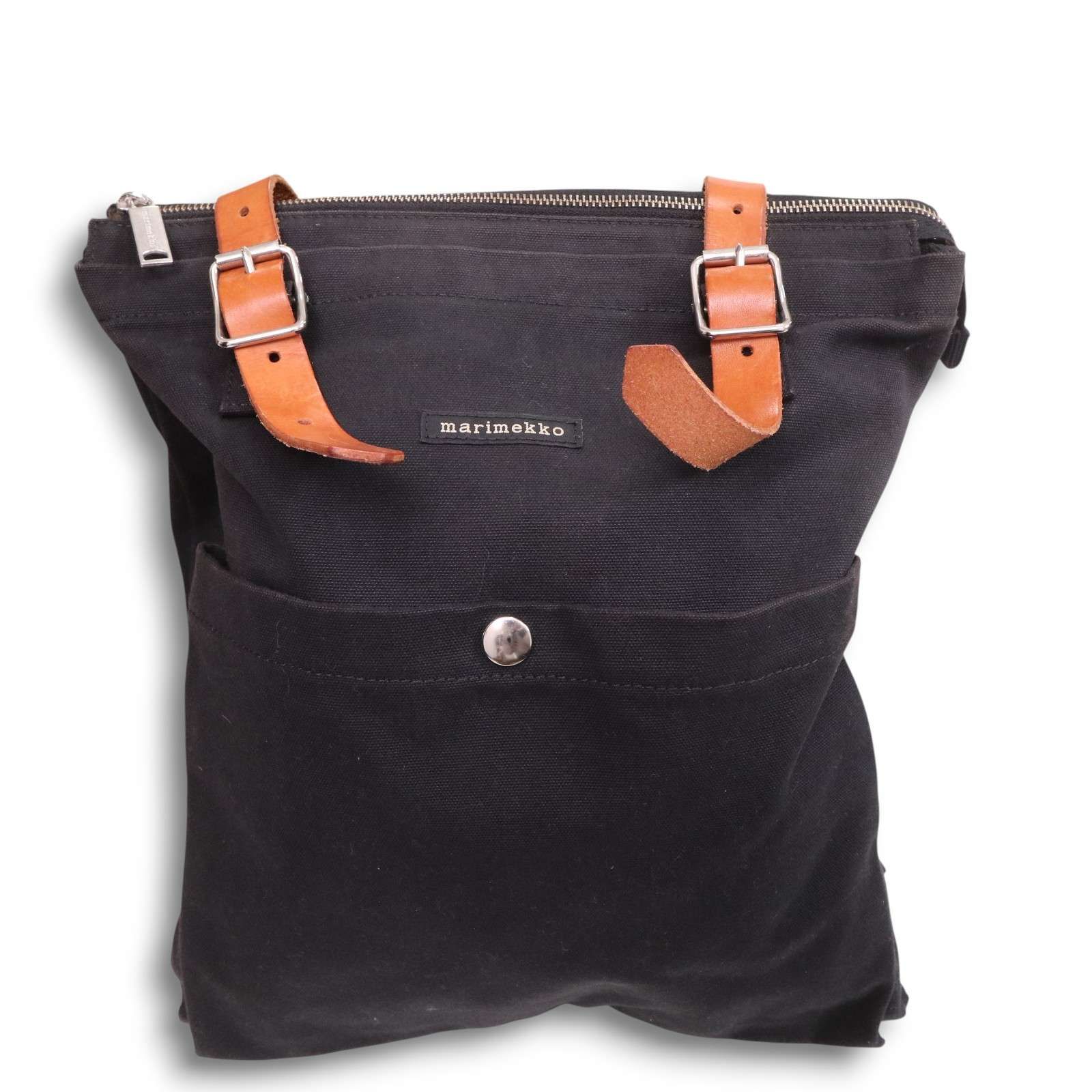 marimekko マリメッコ Eppu エップ☆ 2WAY キャンバス レザー リュック