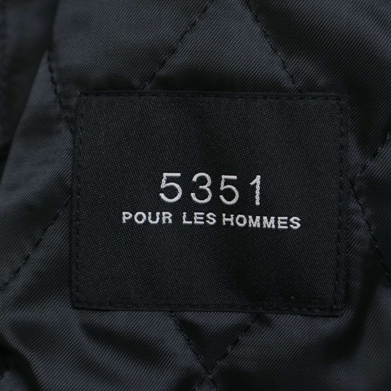 5351 POUR LES HOMMES 5351プールオム 裏地 中綿 キルティング ツイード切替 MA-1 フライト ジャケット Sz.2 メンズ MA-1 フライトジャケット ジャケット アウター メンズ