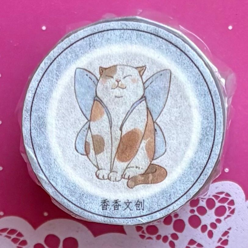 PET 阿喵 4 cm×5 m 166 cm loop 海外マスキングテープ 海外マステ ネコ