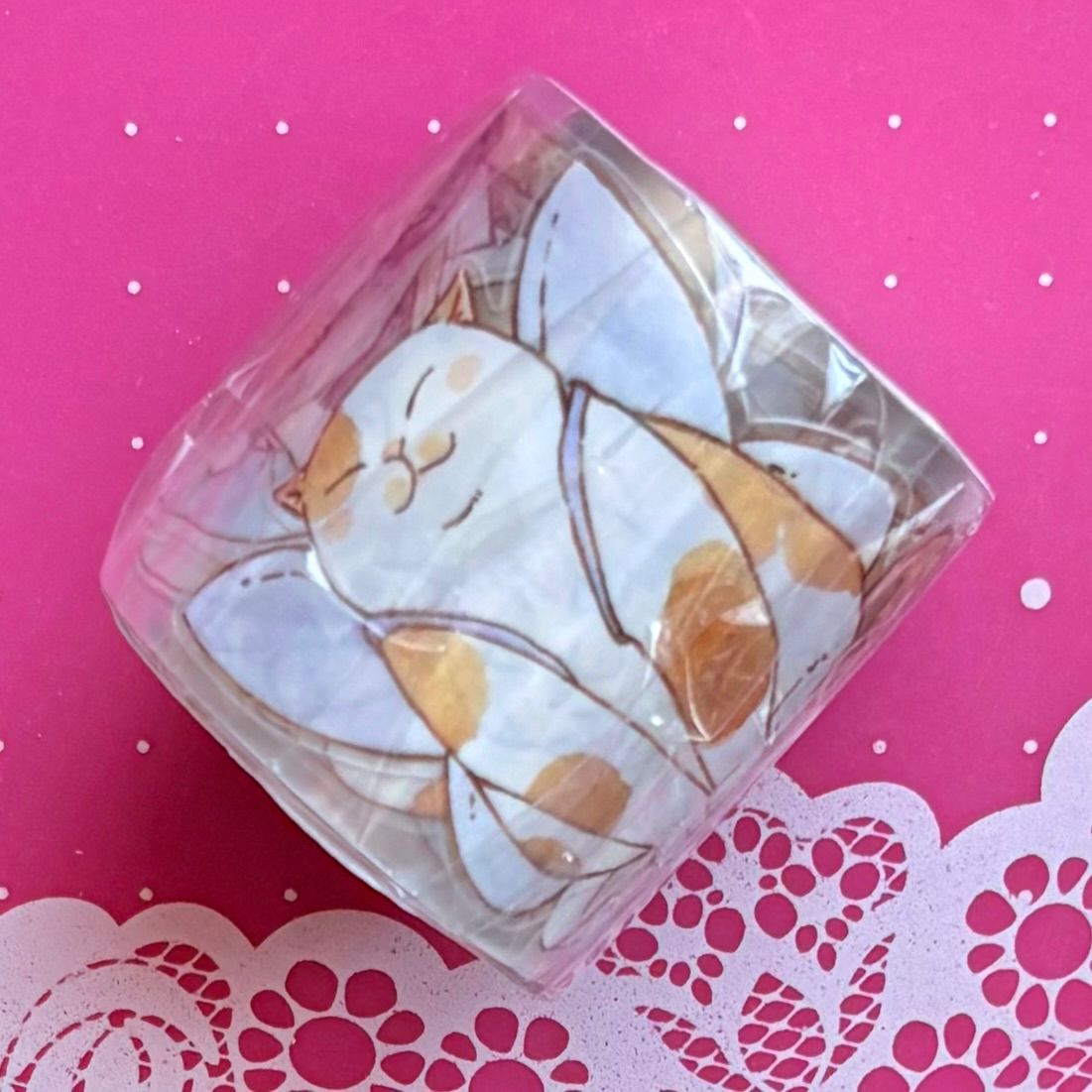 PET 阿喵 4 cm×5 m 166 cm loop 海外マスキングテープ 海外マステ ネコ