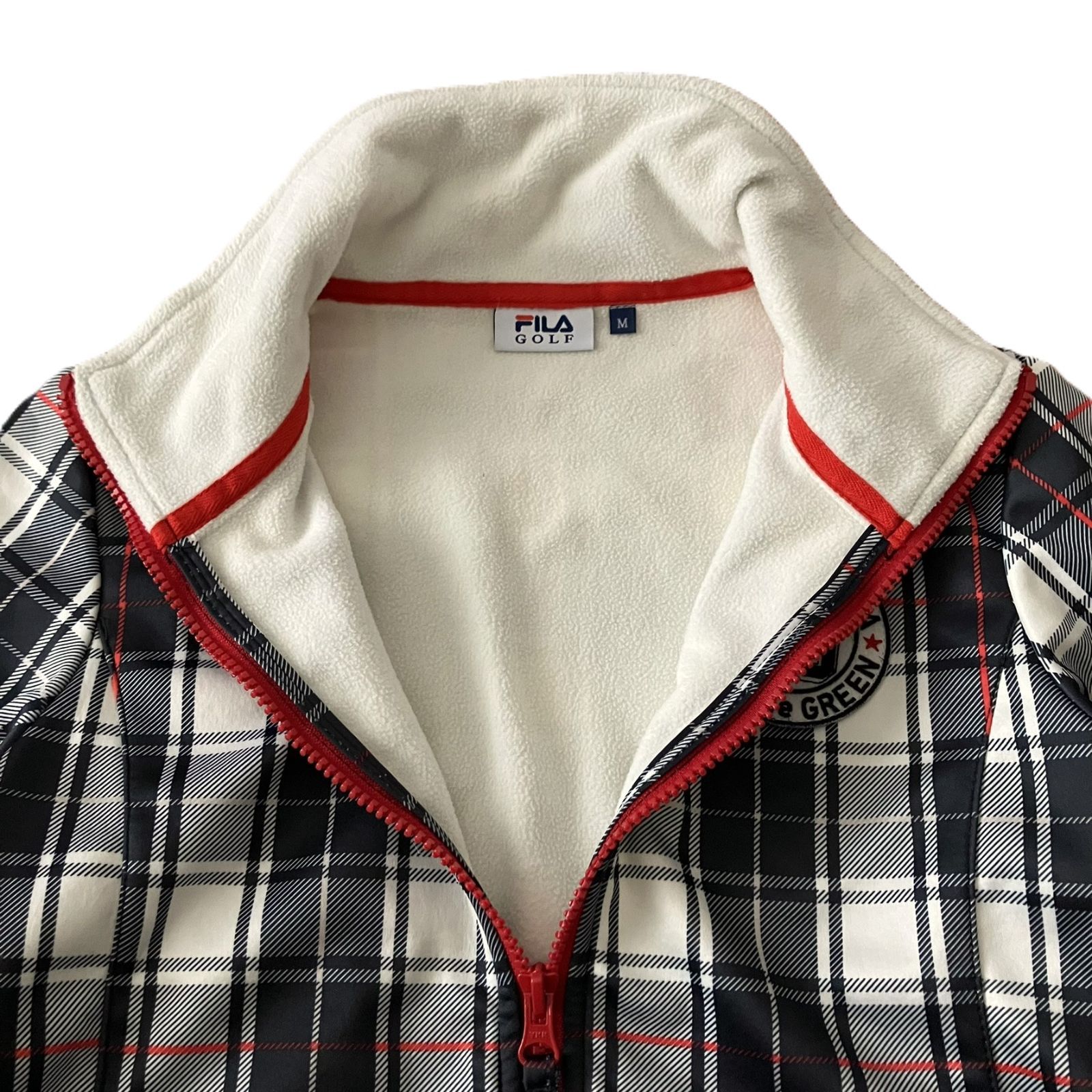 FILA GOLF/フィラゴルフ】ジップアップ ジャケット チェック柄 ゴルフ