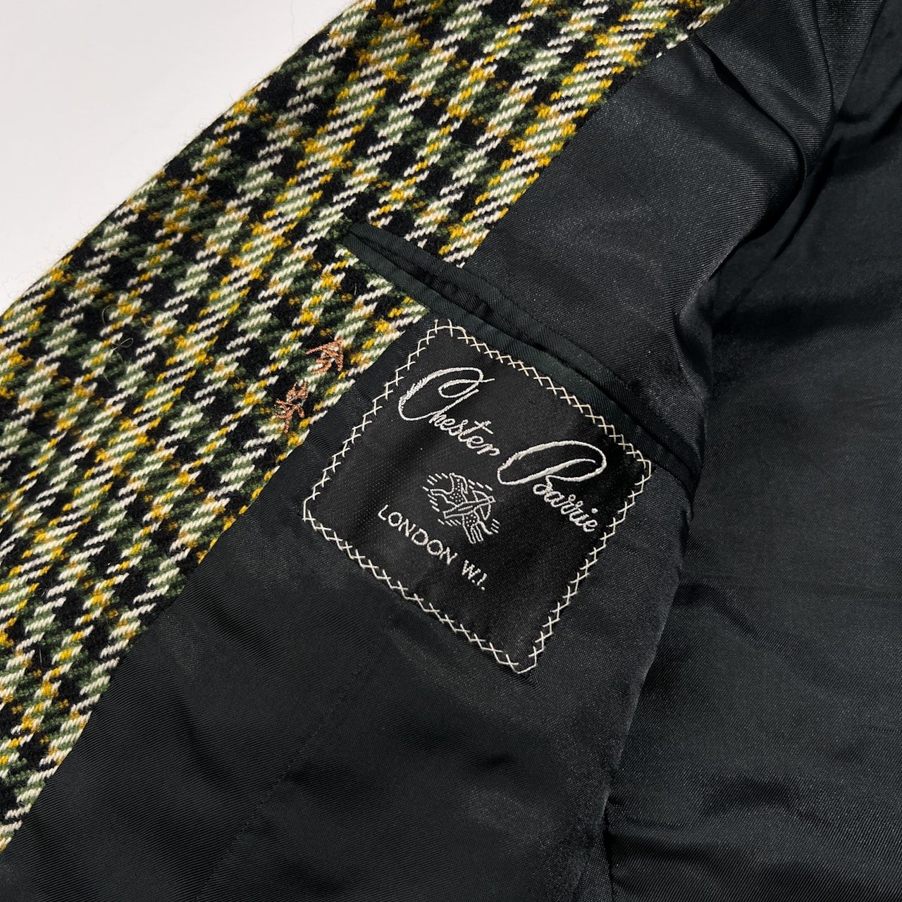 カシミヤ100％ Chester Barrie チェスターバリー 英国製 チェック柄