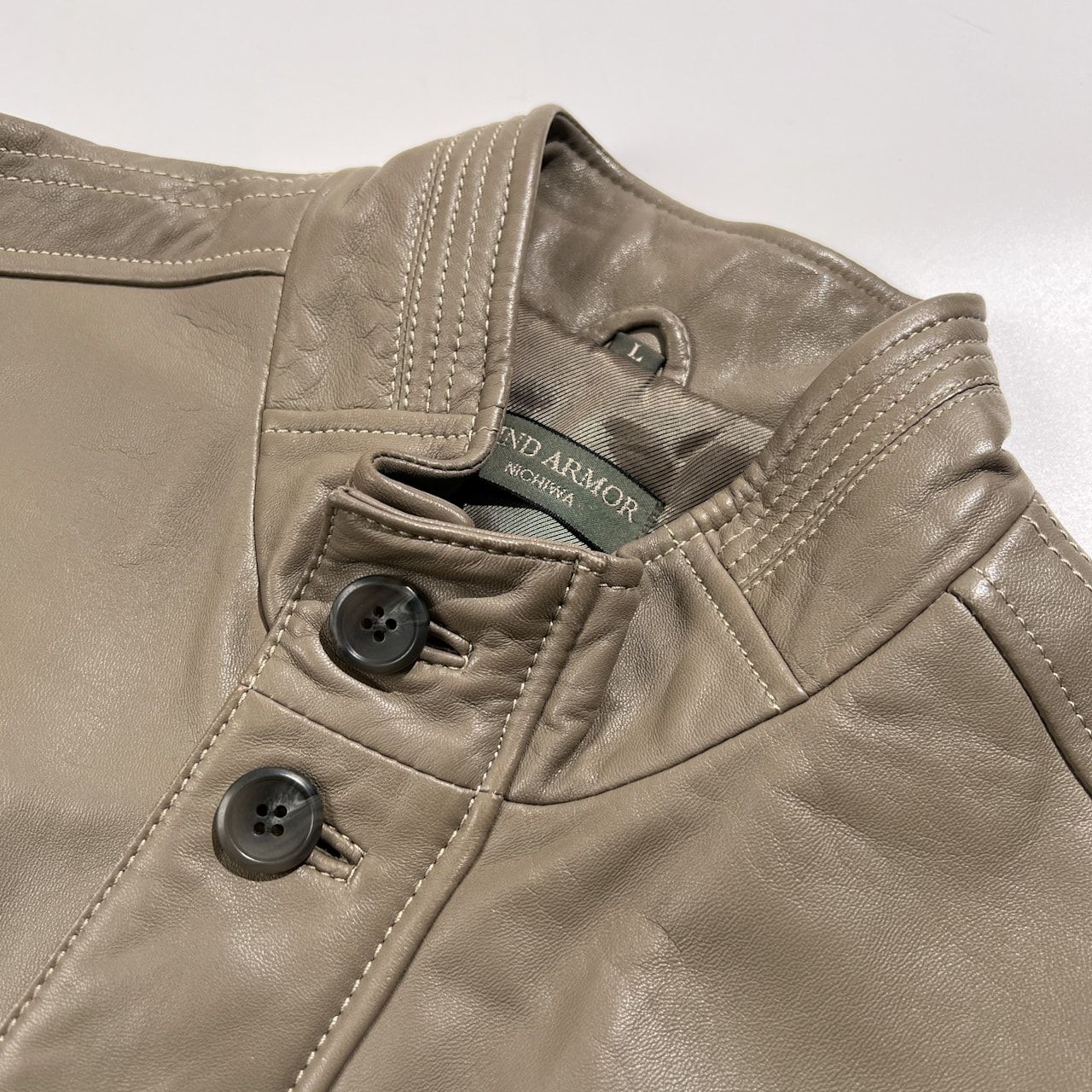 ニチワ　WINDARMOR　ラムレザーコート ニチワ社 WIND ARMOR ウィンドアーマー 羊革 ラムレザー コート M