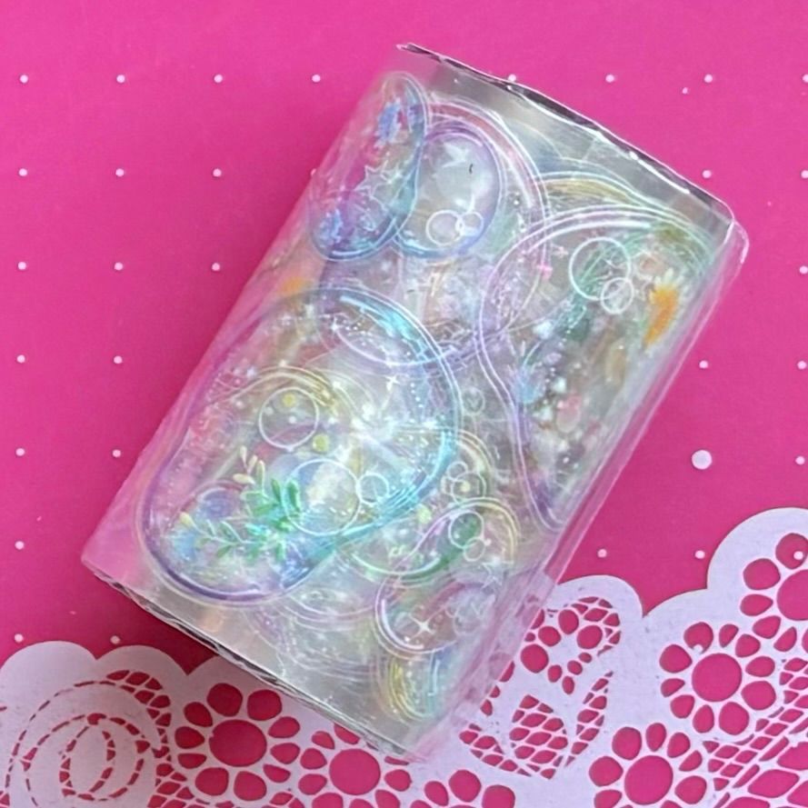 贝壳光 莹虹初澈 6cm×5m 100cm/loop 海外マスキングテープ 海外マス泡