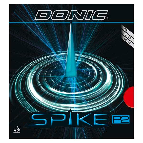 【送料無料，大人気】 ドニック DONIC 卓球 スパイクP2 ツブ高ラバー 粒高 カットマン スピン 変化 安定 コントロール スポンジ硬さミディアム 部活 クラブ チーム 練習 試合 大会  AL074 AA レッド ラケット
