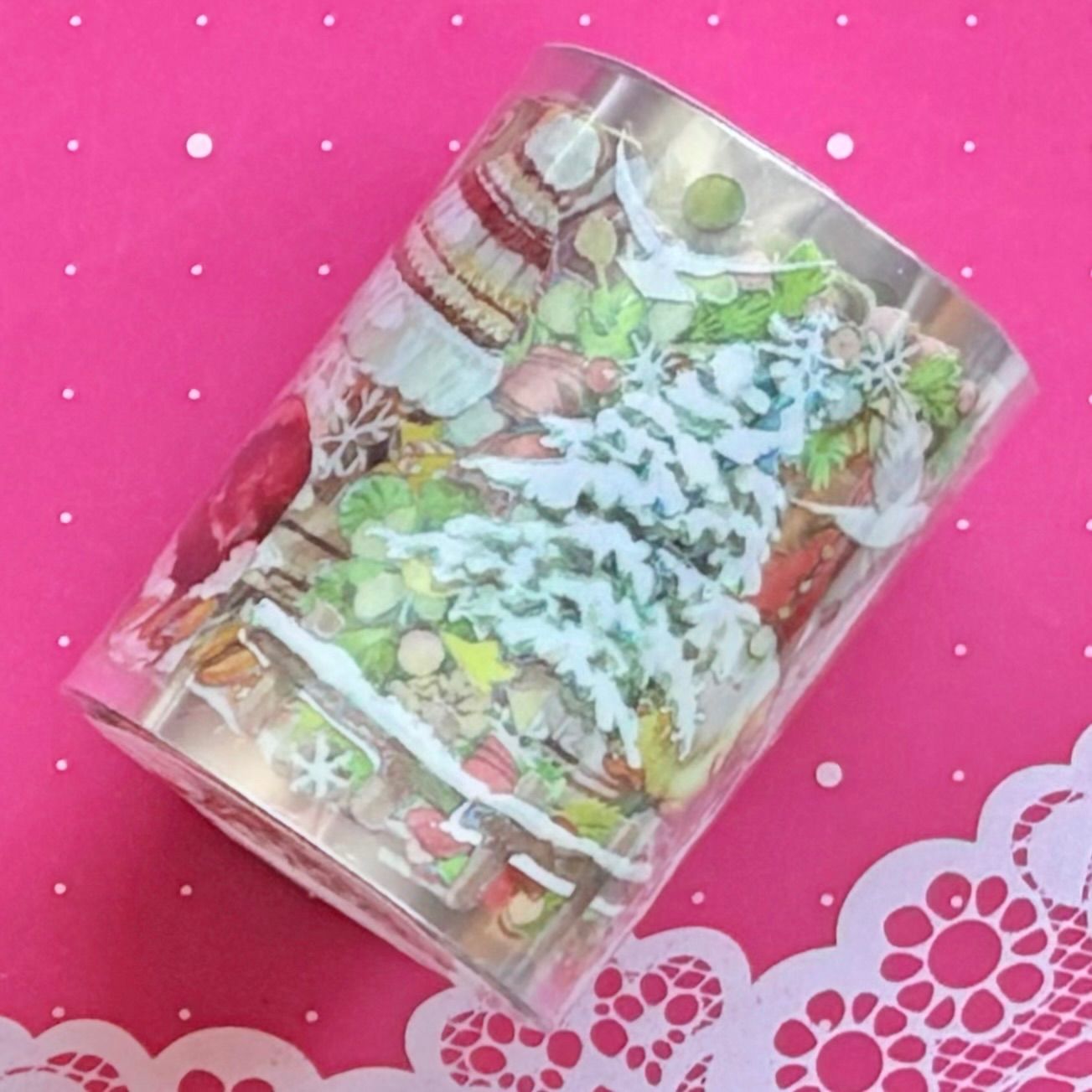 贝壳光 缤纷圣诞 6 cm 5 m 125 loop 海外マスキングテープ 海外マステ