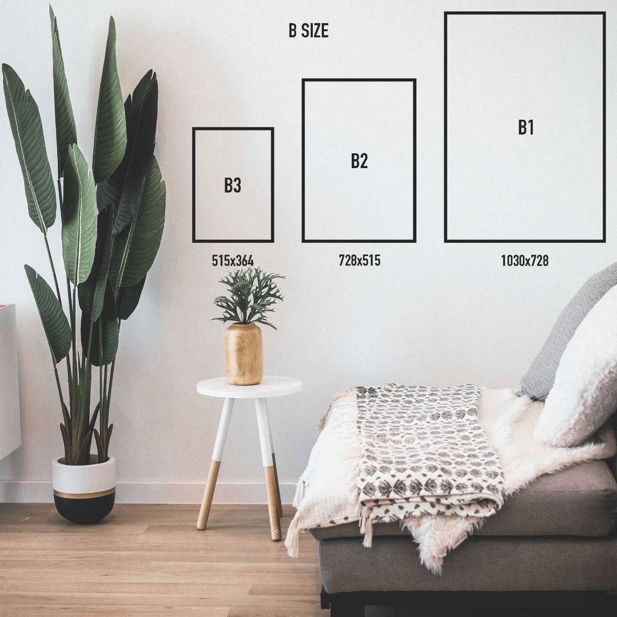 B3サイズ（約36x51cm）】【lh-poster-5014】植物 グリーン 葉っぱ 観葉