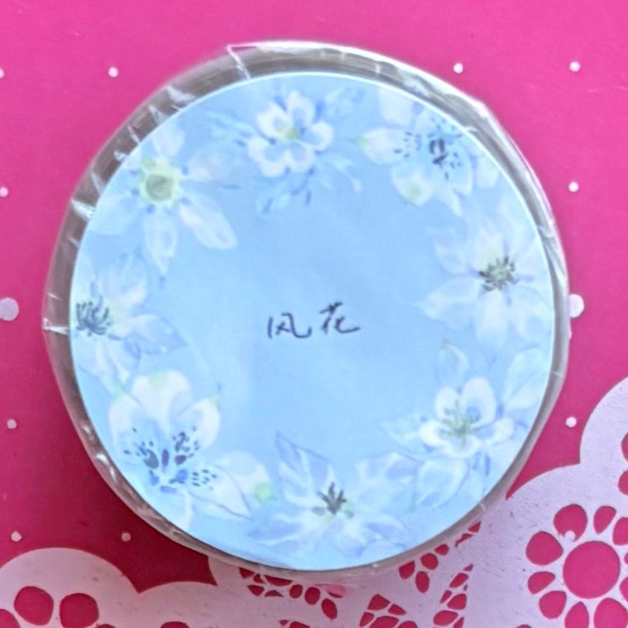 贝壳光 风花 ダイカット加工3.2 cm×6 m 200 cm loop 海外マスキングテープ 海外マステ 花