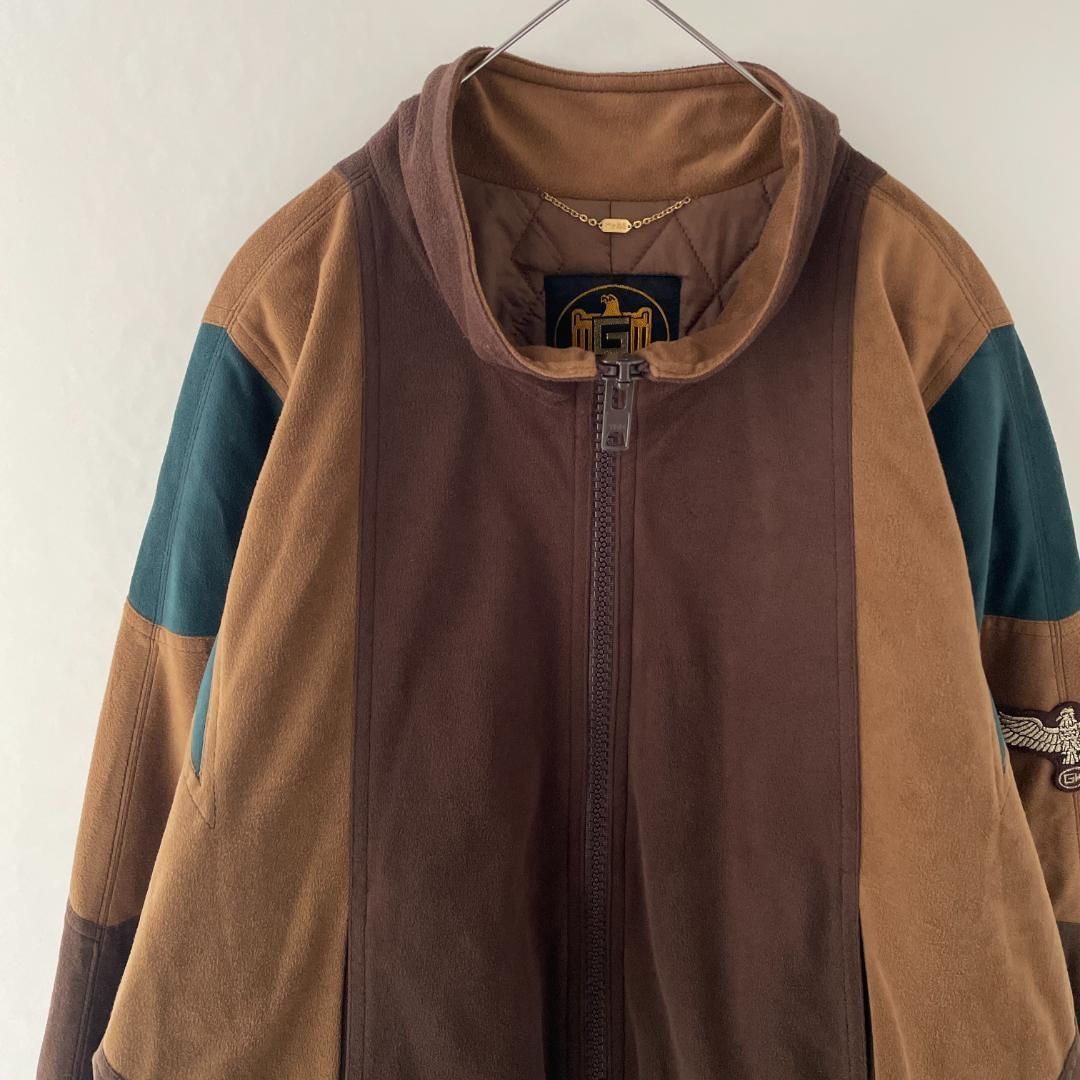 old 伊太利屋 デザインジャケット ブルゾン ドルマンスリーブ 切替