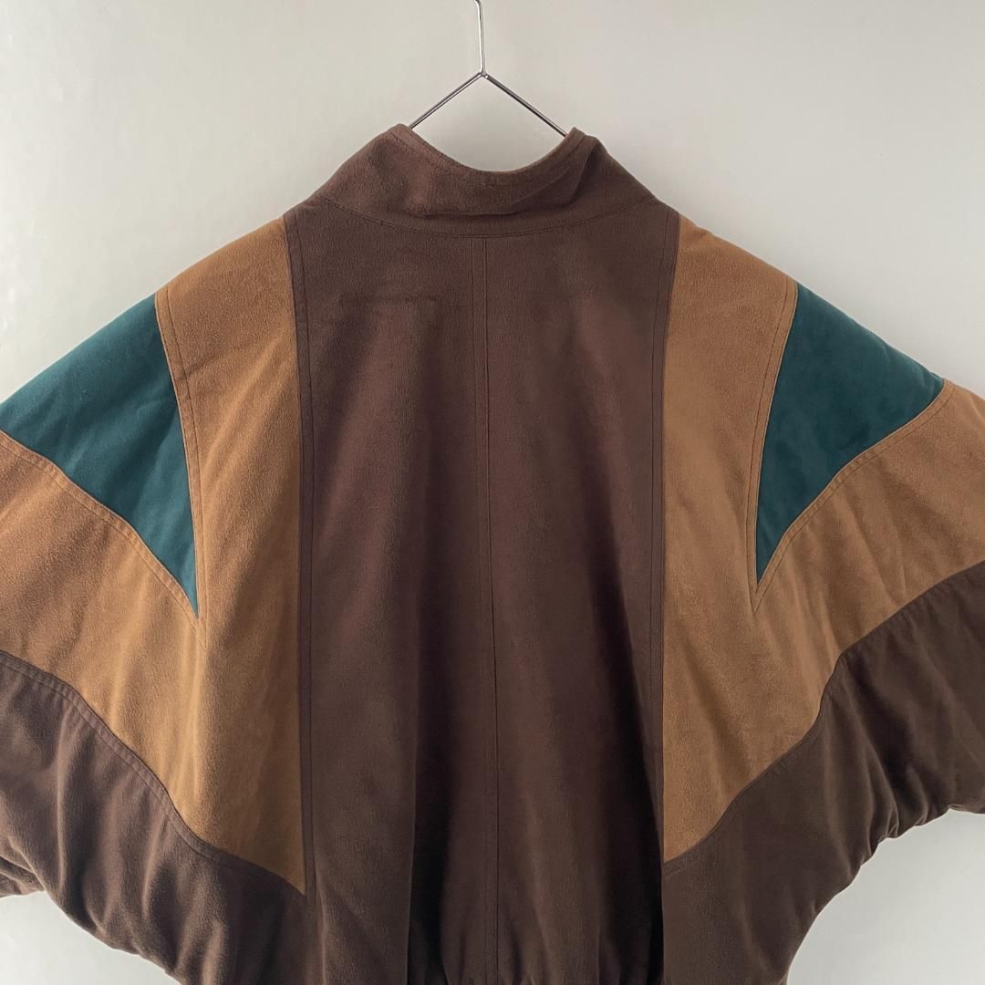 old 伊太利屋 デザインジャケット ブルゾン ドルマンスリーブ 切替