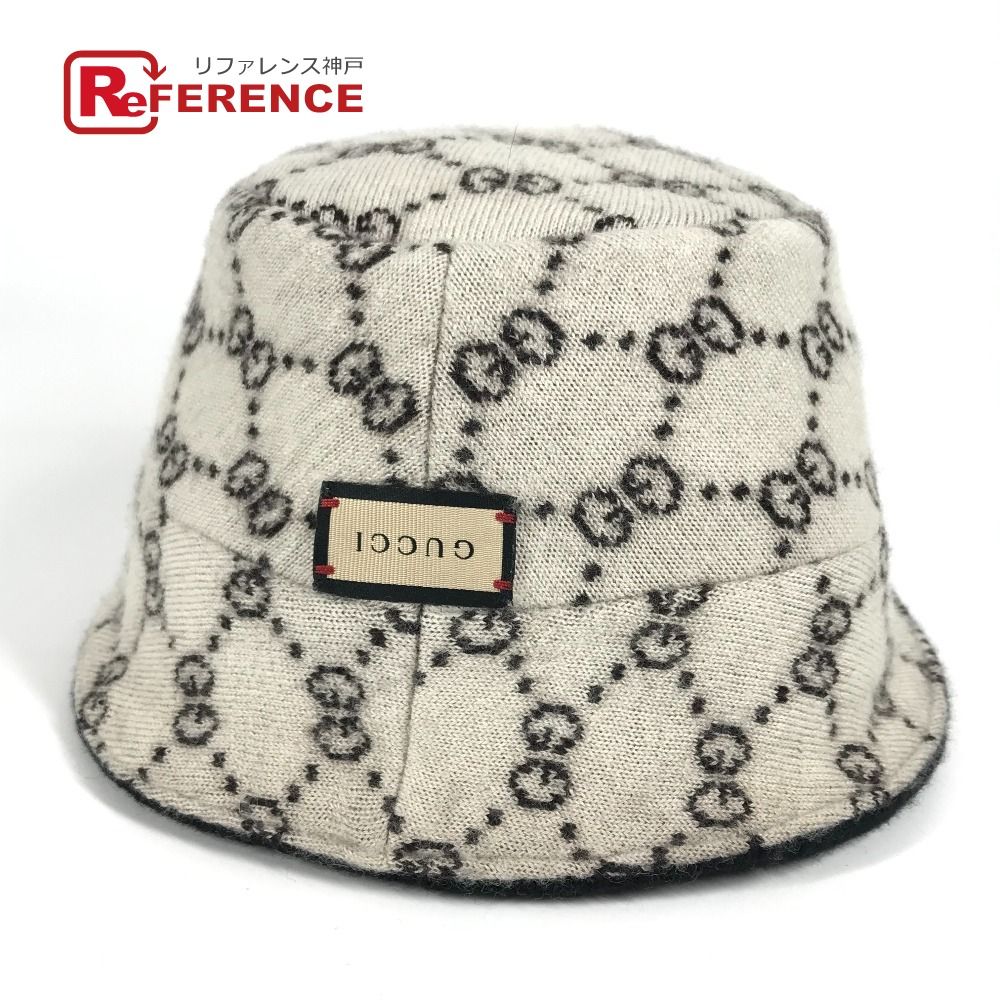 GUCCI グッチ ハット ダブルG 757912 ウール ブラック
