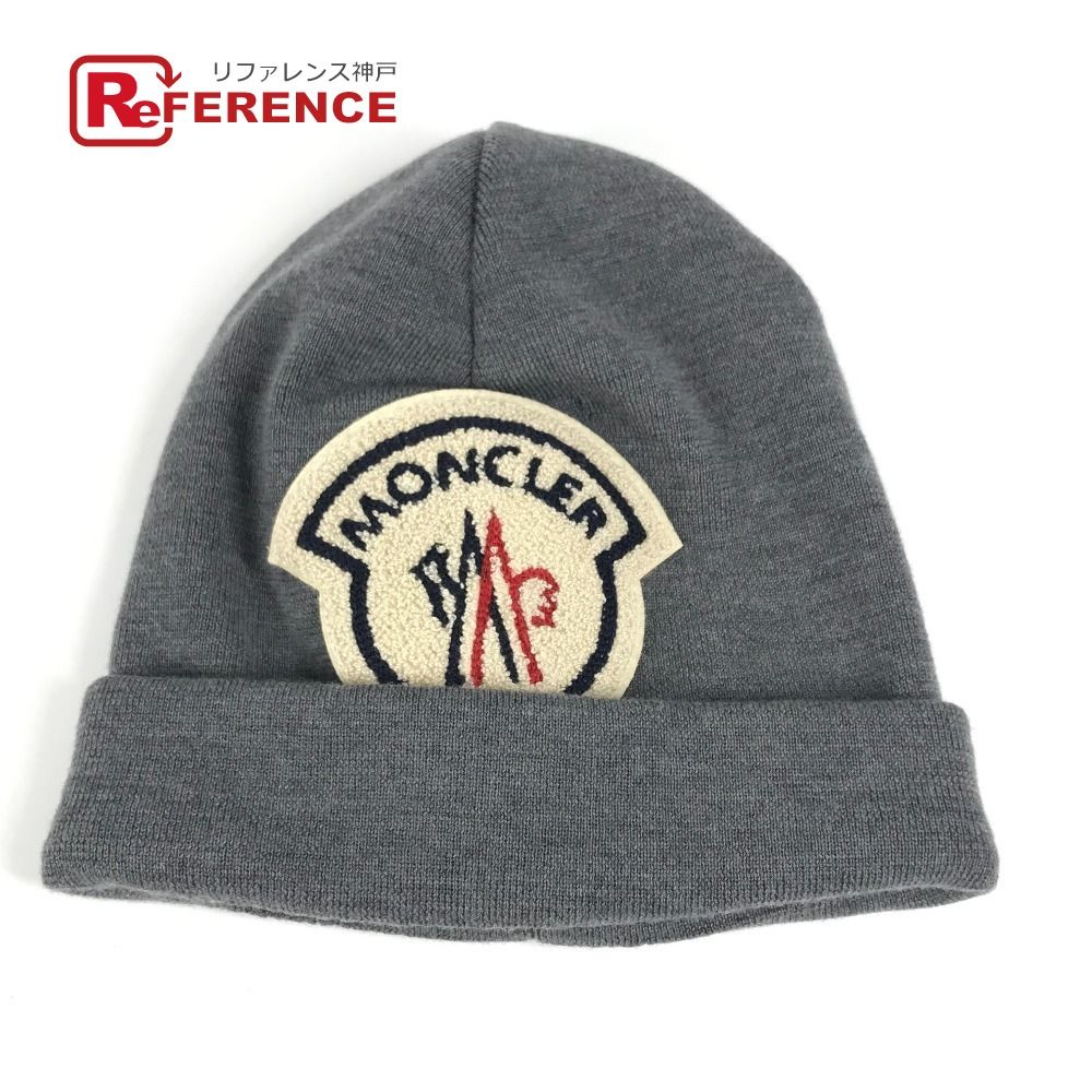 MONCLER モンクレール ニット帽 BERRETTO CAP ウール グレー - メルカリ