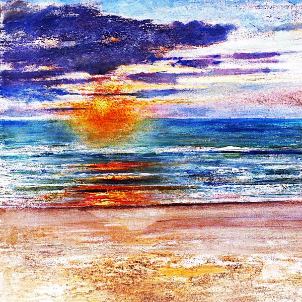 海辺の夕暮れ B4 スウェーデンのアート