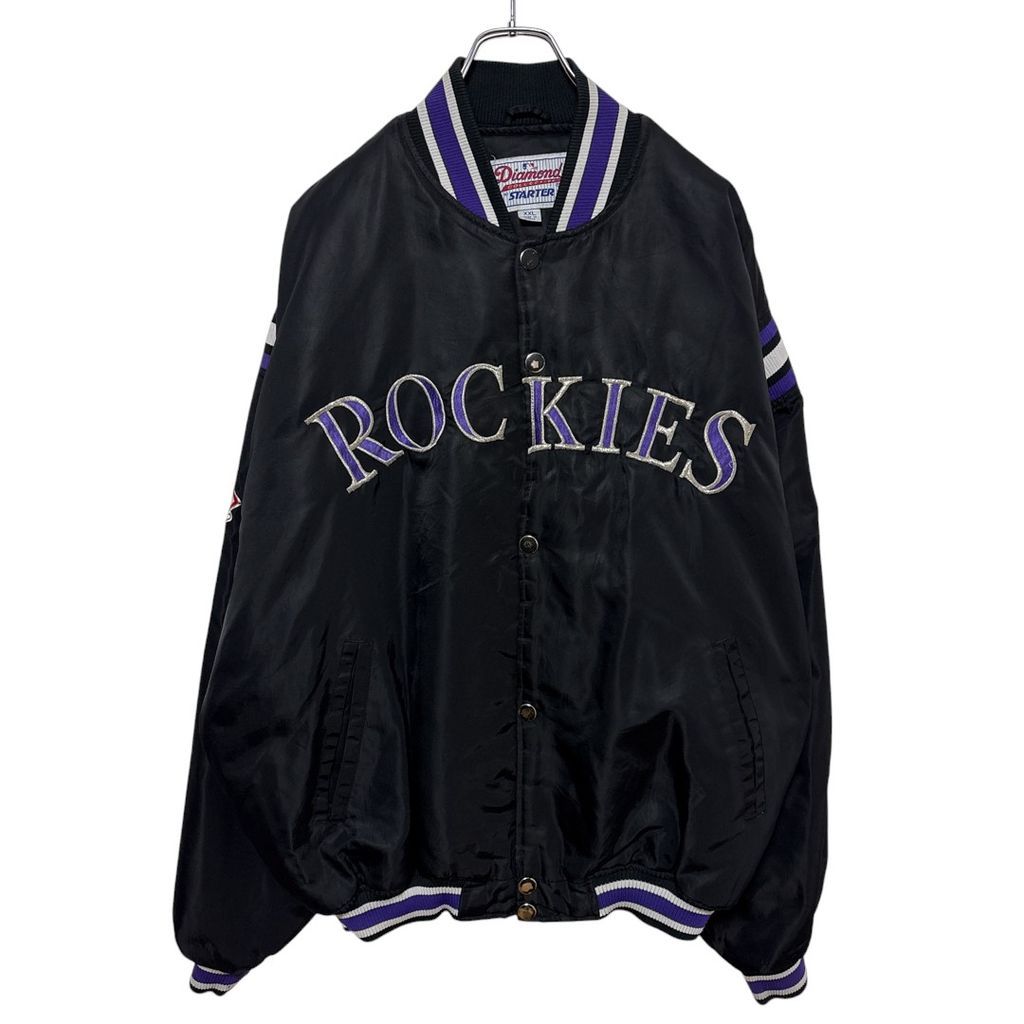 STARTER】 90s MLB コロラドロッキーズ チームロゴ刺繍 中綿入り
