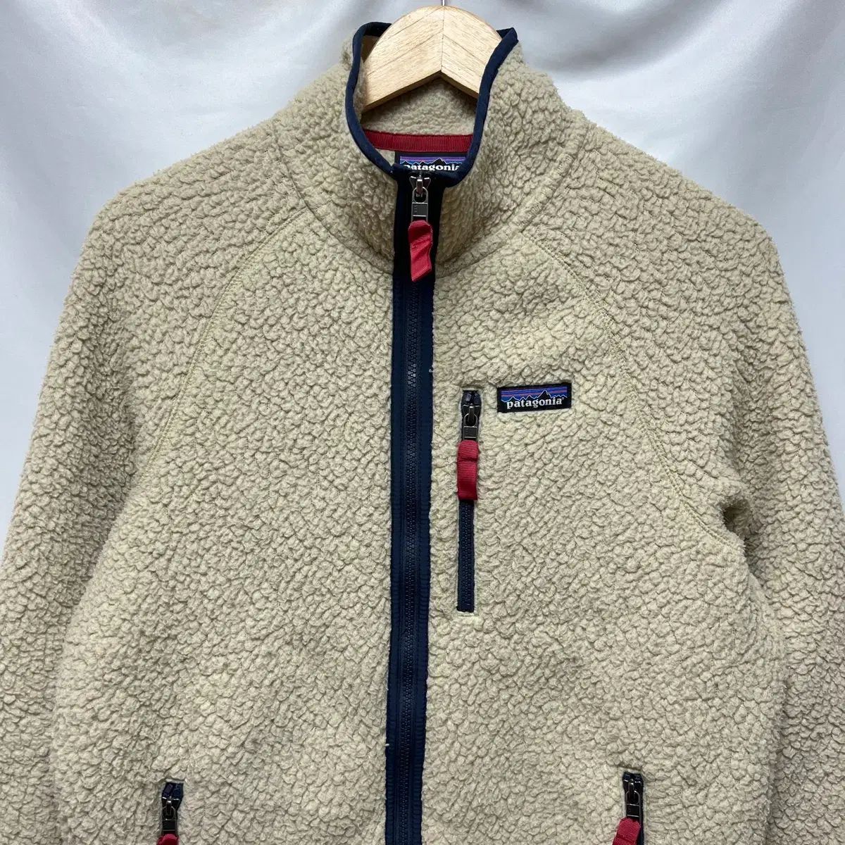 |M パタゴニア クラシック レトロ アイボリー フリース ジャケット