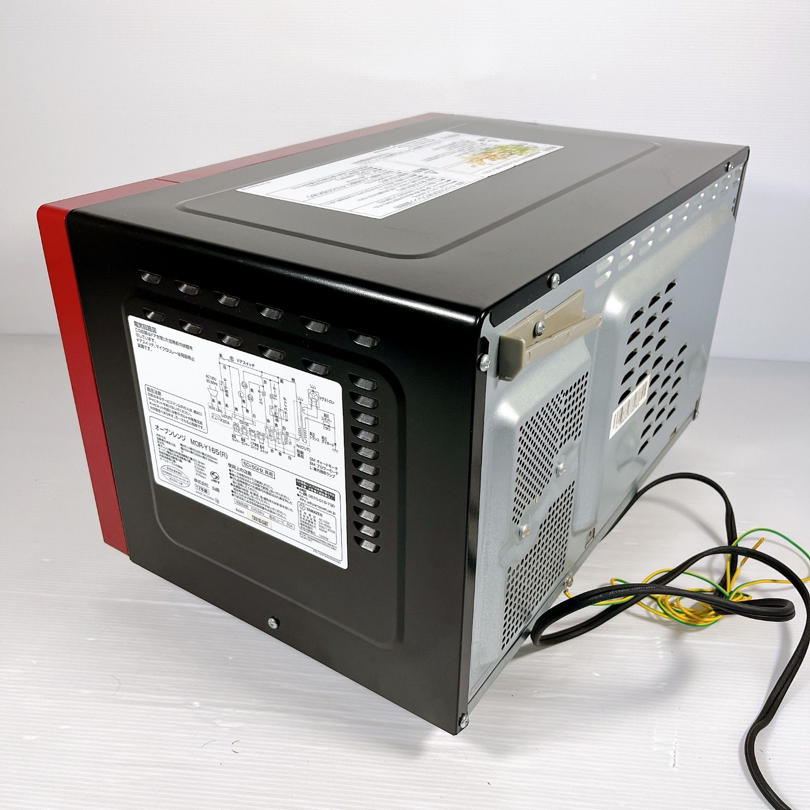 YAMAZEN 山善 MOR-Y165(R) オーブンレンジ 2017年製 16L 50/60Hz共用 