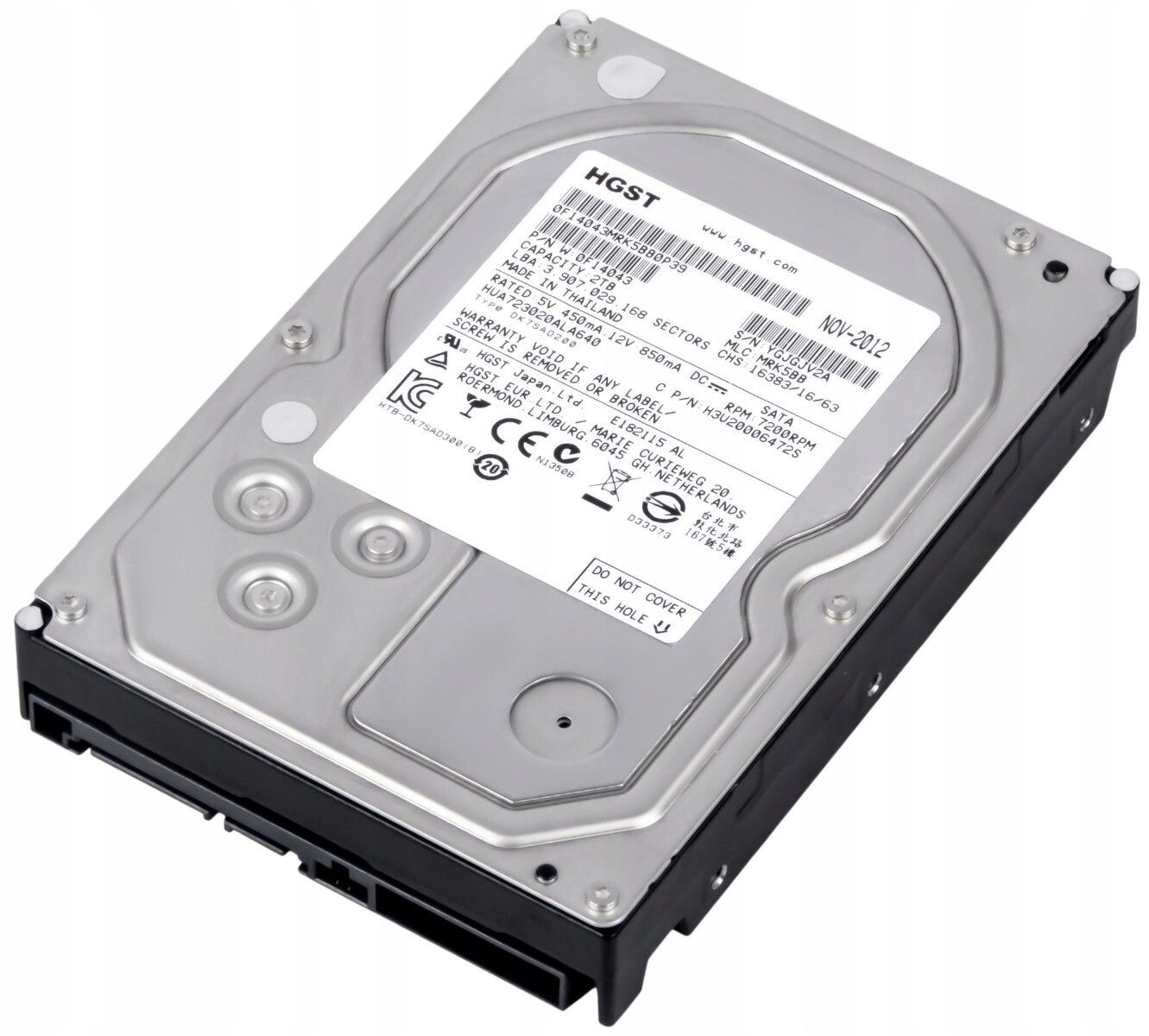 3年保証】Hard Drive HGST Ultrastar 7K3000 HUA723020ALA640 2TB 7.2K