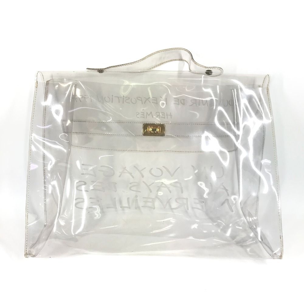 HERMES エルメス ハンドバッグ ビニールケリー ビニール クリア - メルカリ