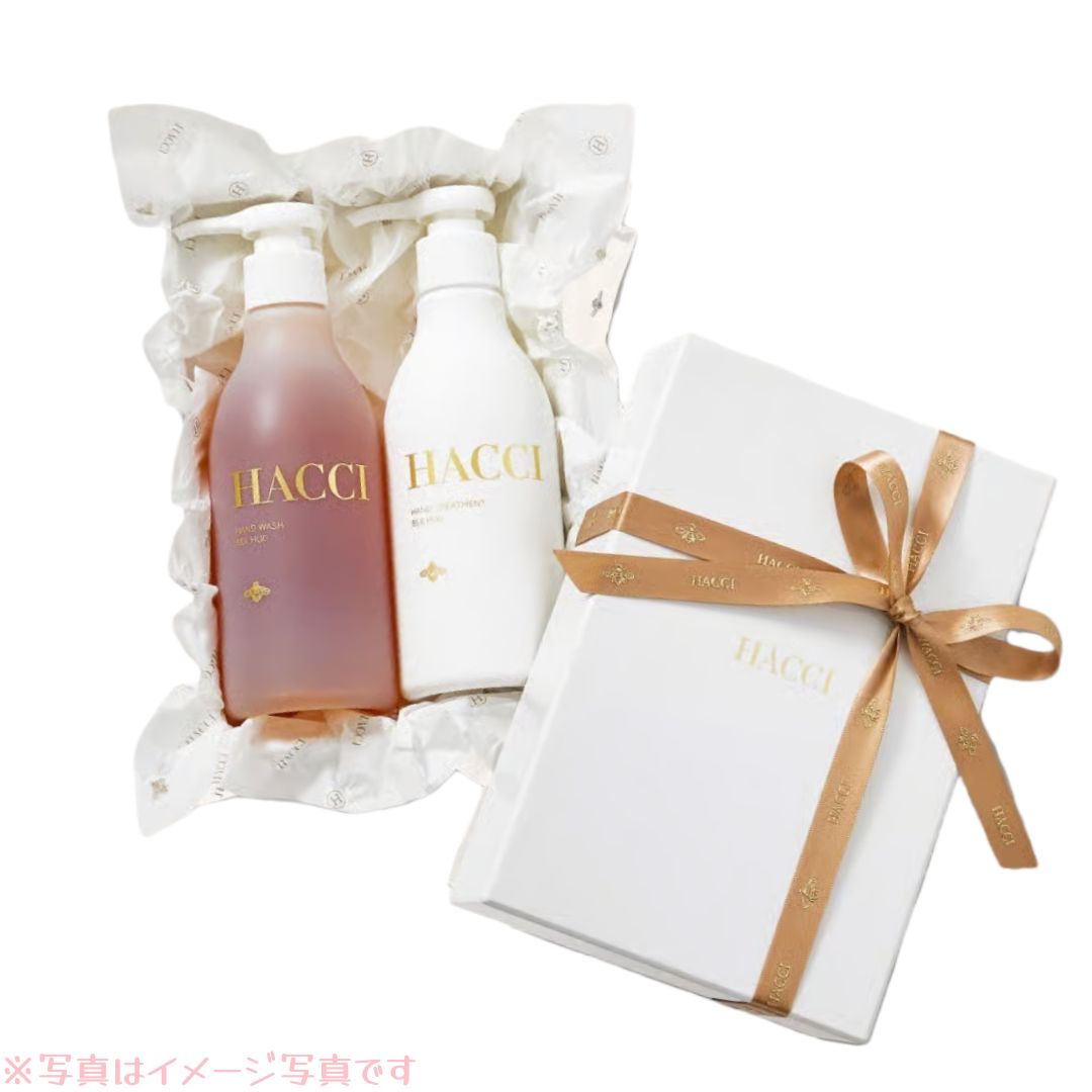 スライドBOX HACCI ハッチ ムハンドケア Bee Hug 2点 ハンドウォッシュBeeHug 250 mL ハンドトリートメント g 店頭 の