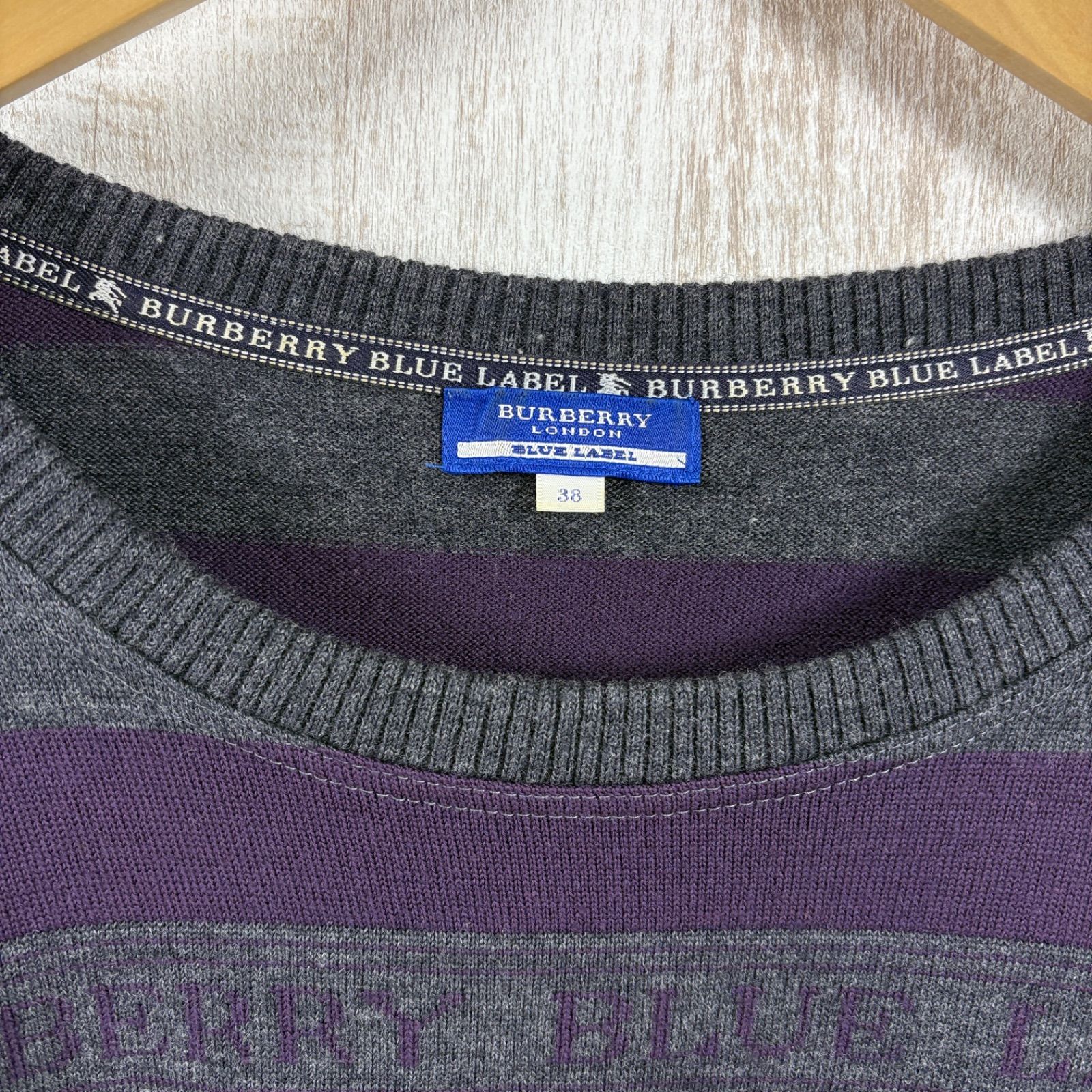 レディース BURBERRY BLUE LABEL バーバリーブルーレーベル ロゴ 