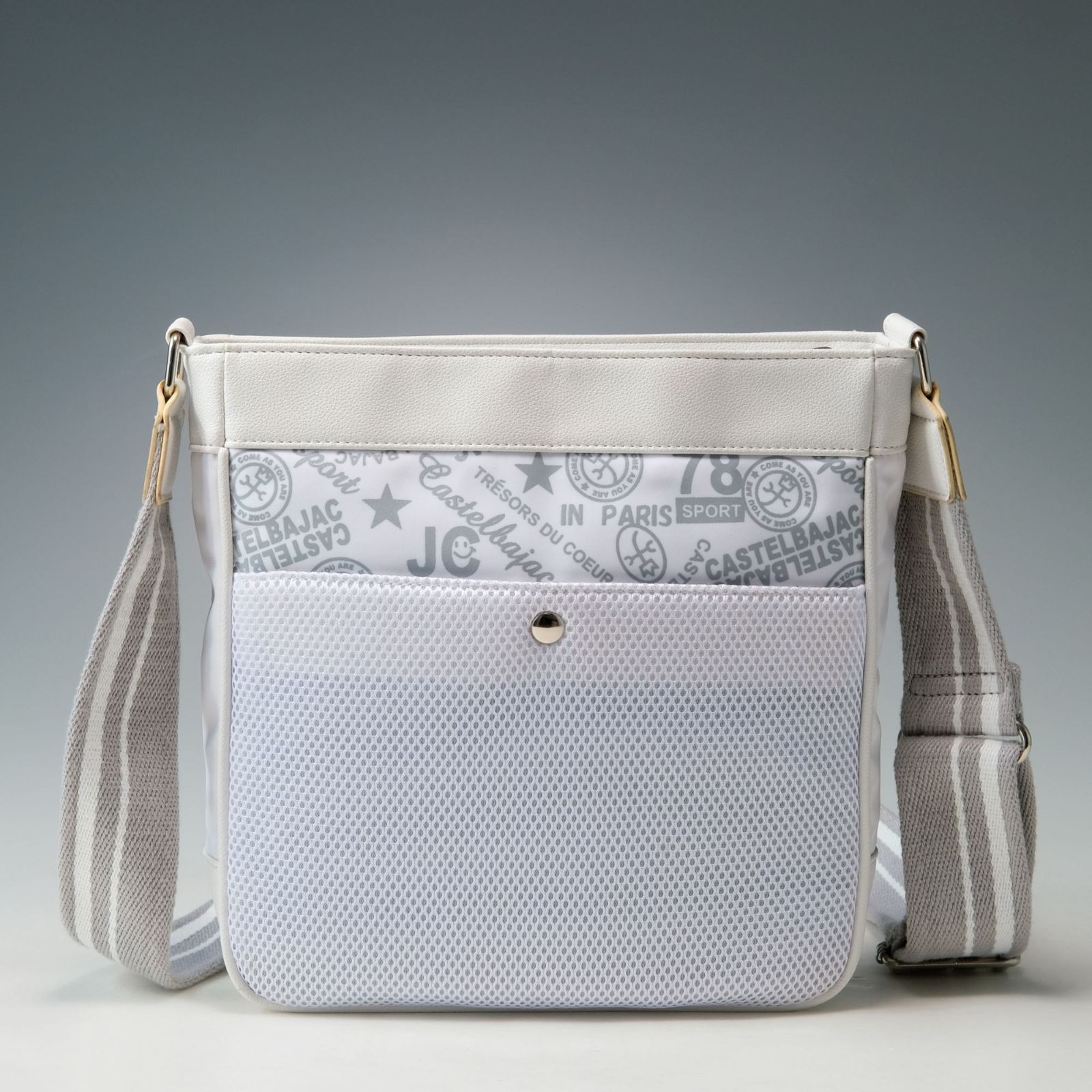 未使用級】カステルバジャック ショルダーバッグ 白 ホワイト 斜めがけ