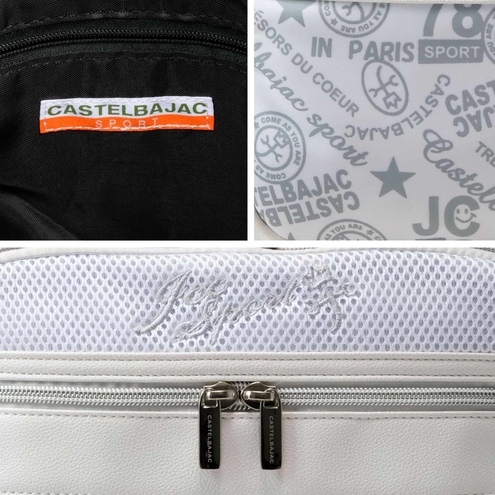 未使用級】カステルバジャック ショルダーバッグ 白 ホワイト 斜めがけ