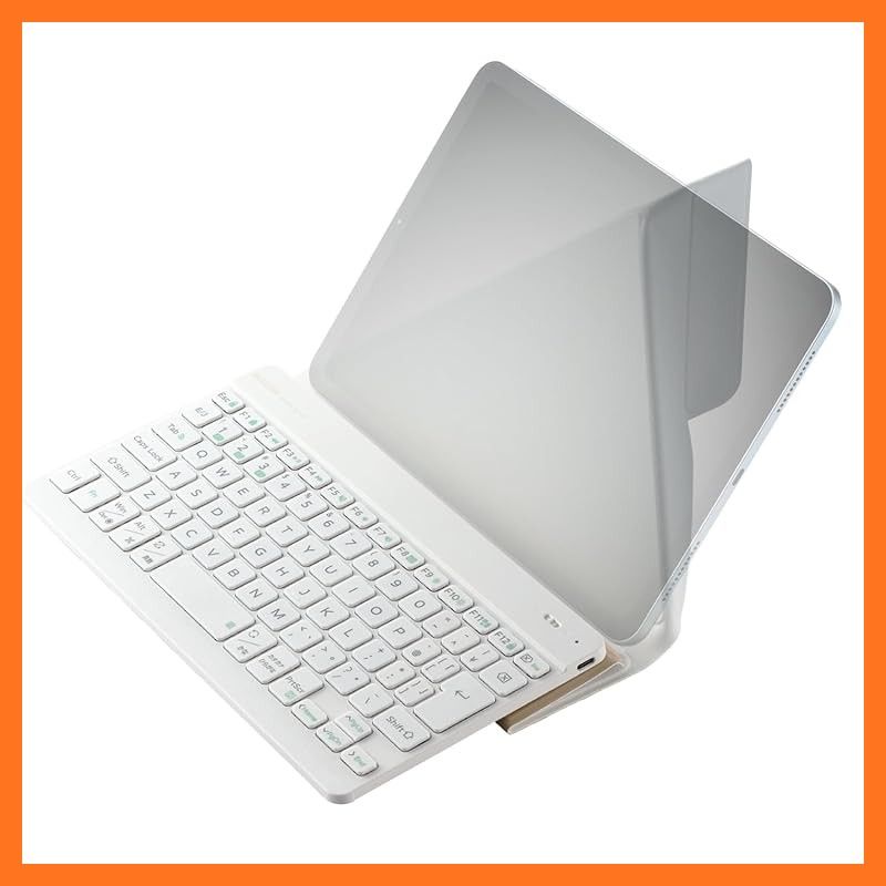 エレコム ワイヤレス キーボード Bluetooth Slint 超薄型 充電式 パンタグラフ 保護ケース付 3台マルチペアリング OS自動識別 Windows|macOS|ChromeOS|iOS|iPadOS|Android ホワイト TK-TM