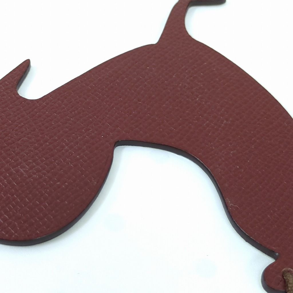 HERMES エルメス レザー プティアッシュ バッグチャーム ニワトリ