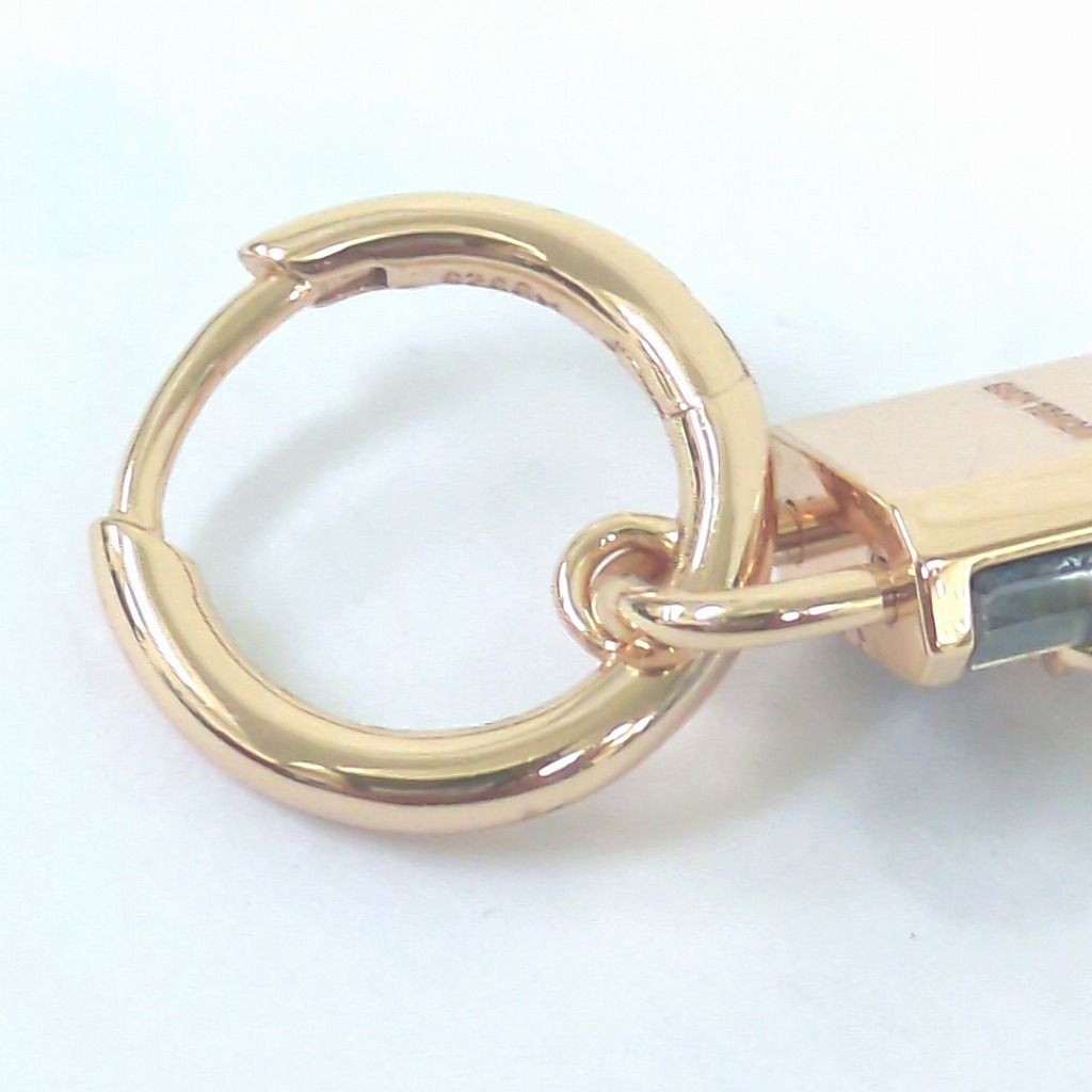 マイケルコース グレー ロック ハギー ドロップ ピアス シルバー925