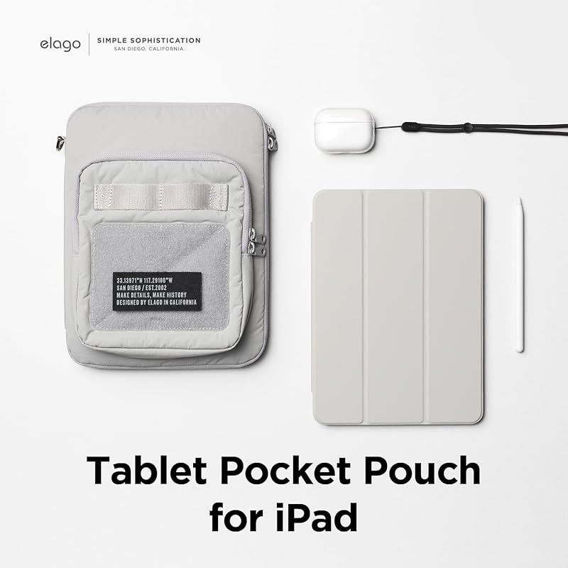 elago タブレット ノートパソコン 対応 ケース PC 収納 バッグ 撥水 加工 ポケット 付 ナイロン PCバッグ iPad 10世代 9世代 Air 第5世代 第4世代 Pro 11 アンドロイド ノートPC
