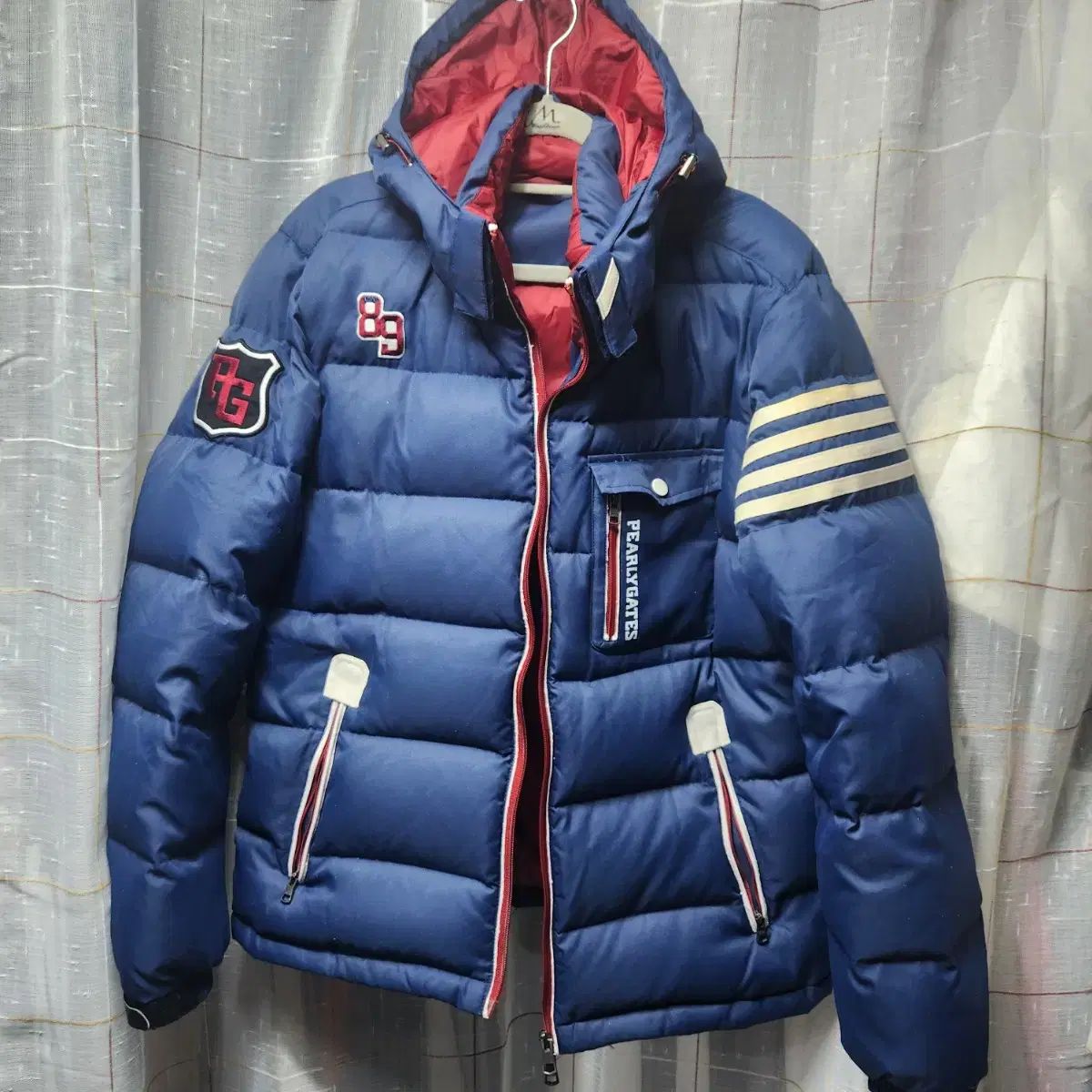 パーリーゲイツ メンズ ダウン カラーはダークブルー サイズは5