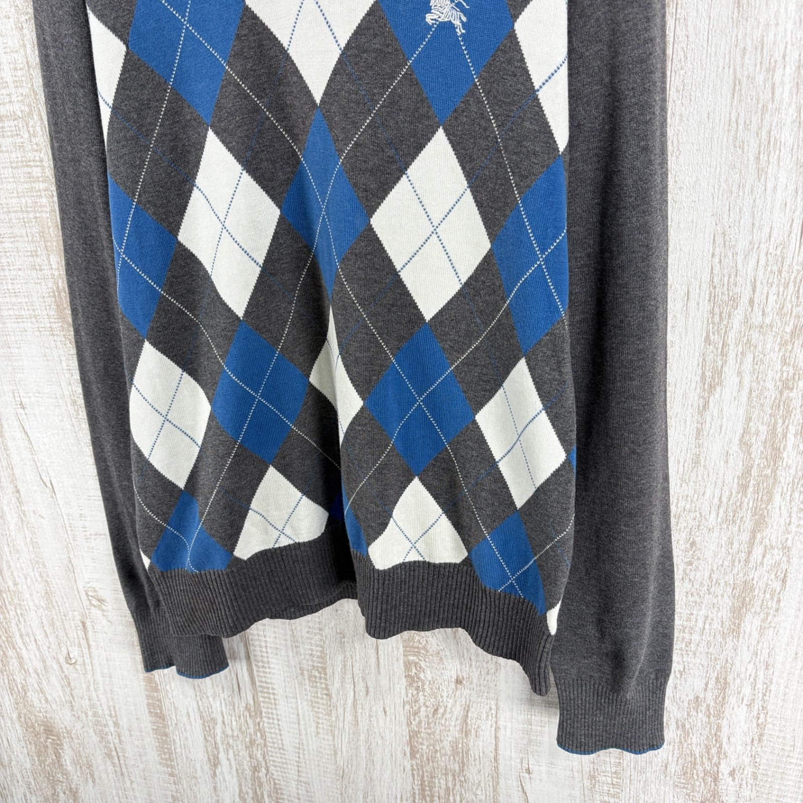 BURBERRY BLACK LABEL バーバリーブラックレーベル ホースロゴ刺繍 