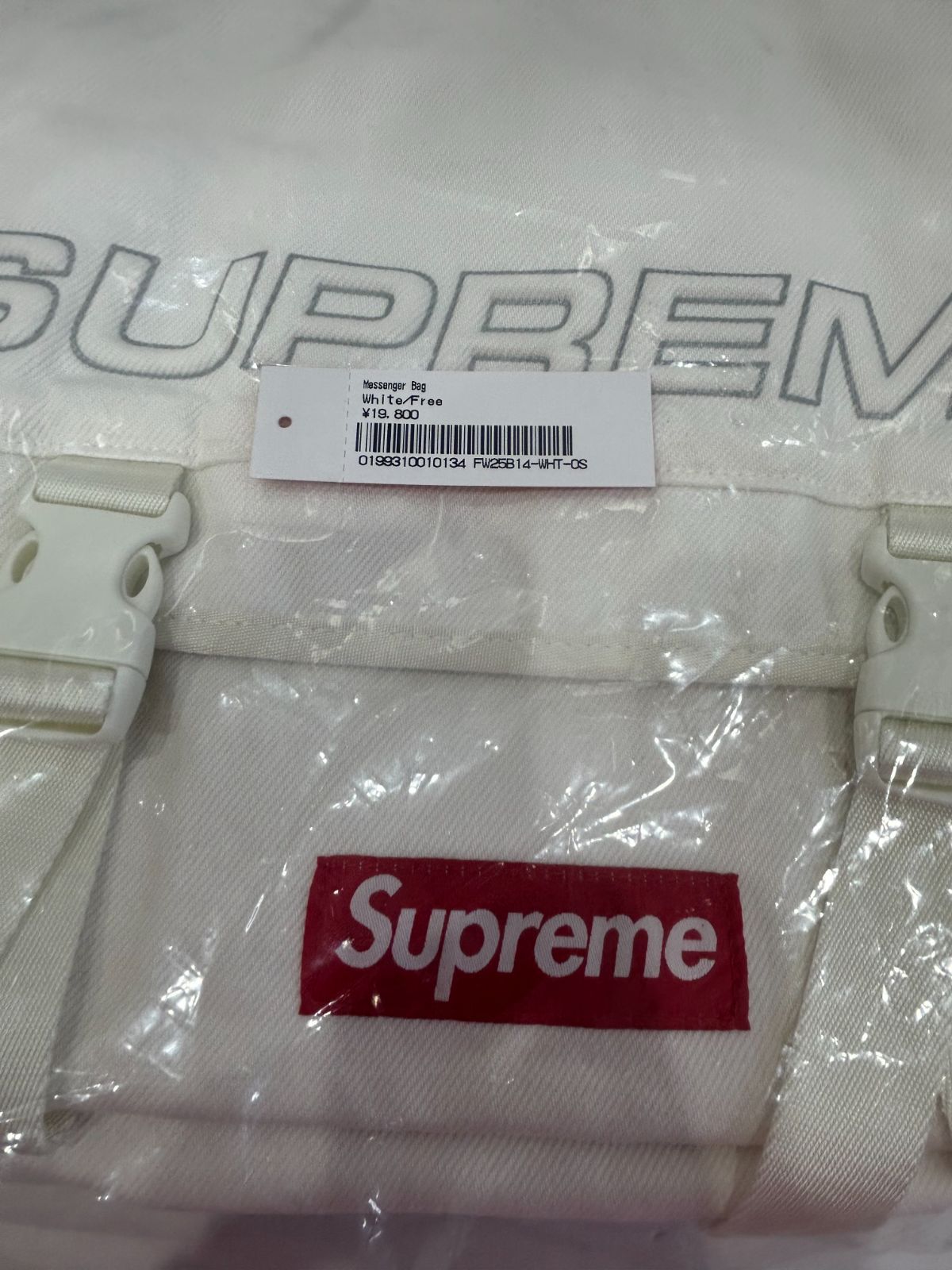 ♥ 25 SS Supreme Denim Messenger Bag White シュプリーム カバン ショルダー バッグ 小物 S 0351-001 〇 263