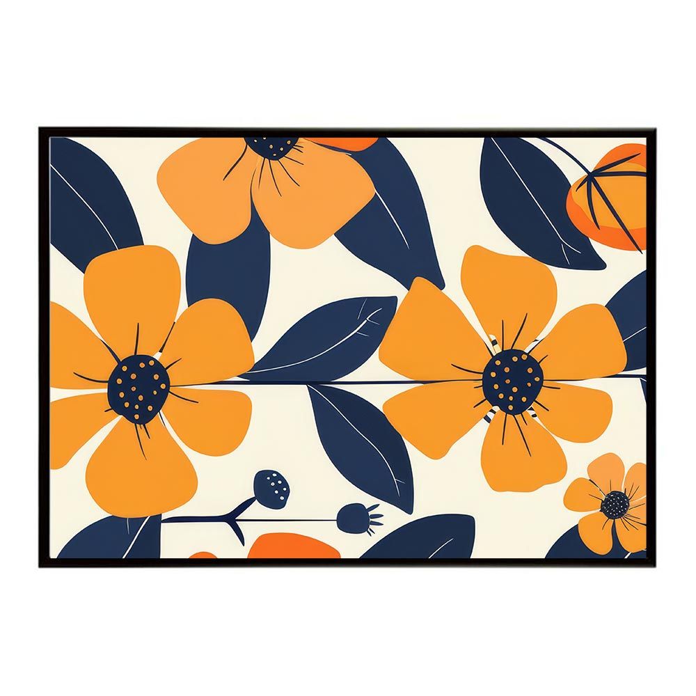 【A1サイズ（約59x84cm）】【lh-poster-5413】北欧 ノルディック イラスト 花 フラワー 植物 ブーケ 絵画 イラストポスター インテリア アート