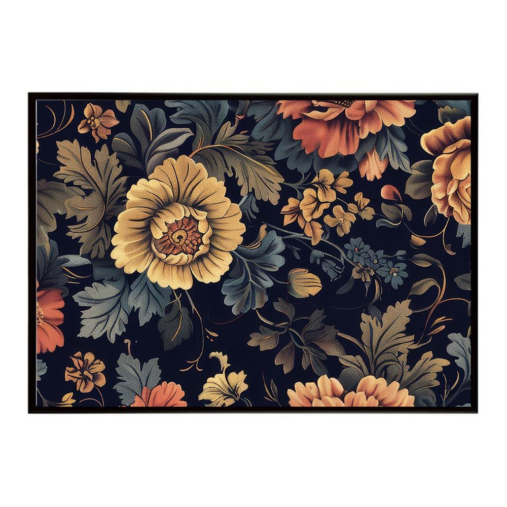 【B2サイズ（約51x73cm）】【lh-poster-5423】ヴィクトリアン調 ビクトリアン 花 フラワー 植物 ブーケ 絵画 イラストポスター インテリア アート