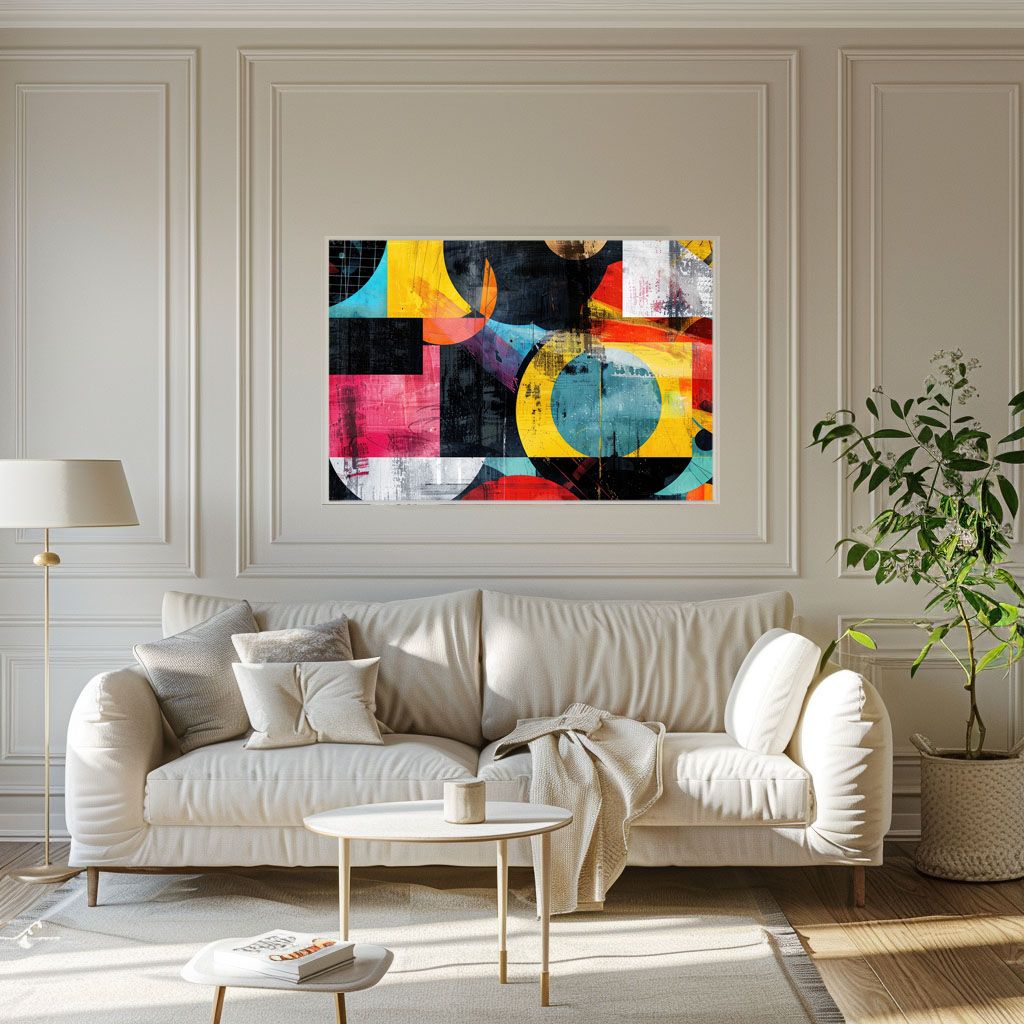 B2サイズ（約51x73cm）】【lh-poster-3794】北欧 幾何学 キレイ目