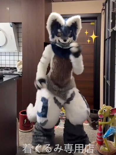 オオカミ 着ぐるみ ヘッド 猫 全頭ヘッド ケモノ ファースーツ マスク ぬいぐるみ コスプレ コスチューム kigurumi 一点物